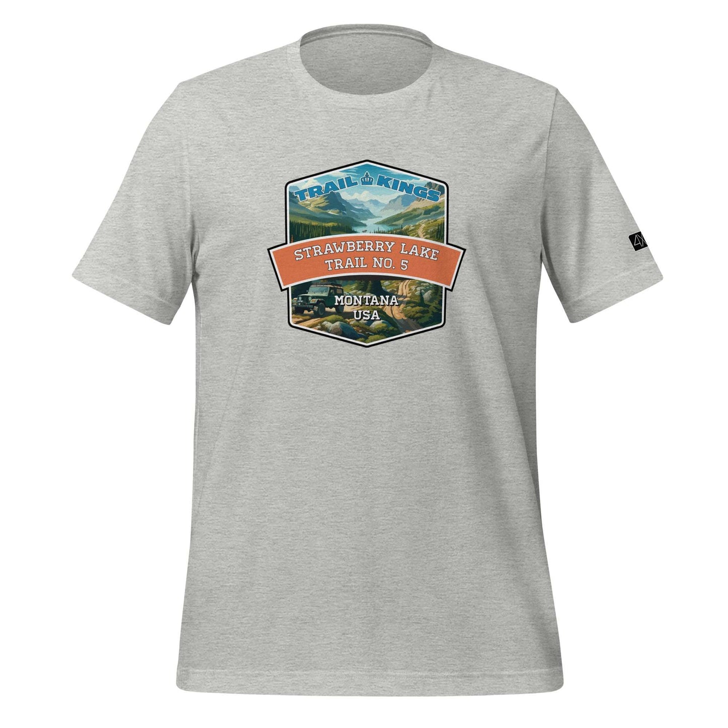 Trail Kings: Strawberry Lake Trail No. 5 - Unisex t-shirt  in  Athletic Heather / 3XL  -  4XOD