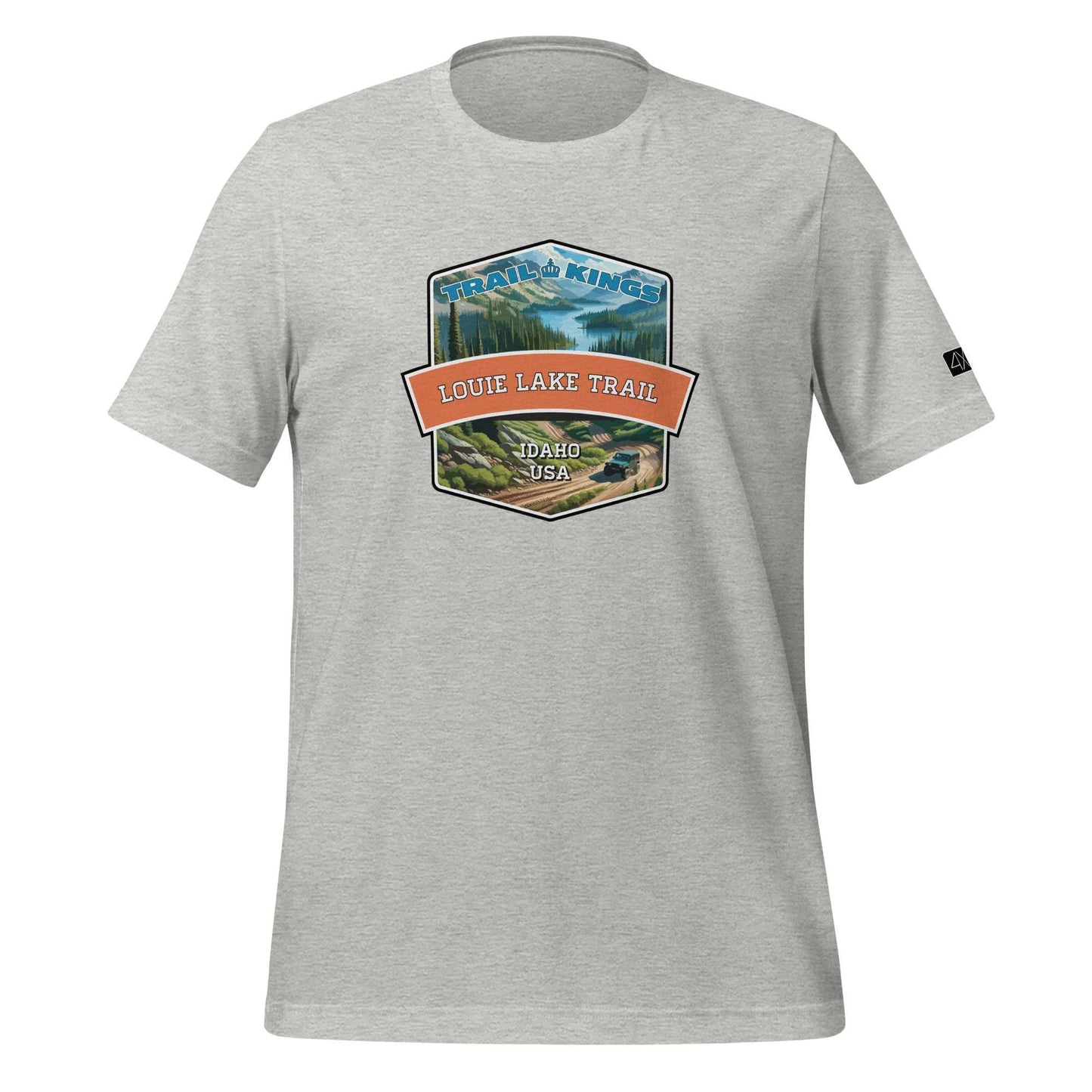 Trail Kings: Louie Lake Trail - Unisex t-shirt  in  Athletic Heather / 3XL  -  4XOD