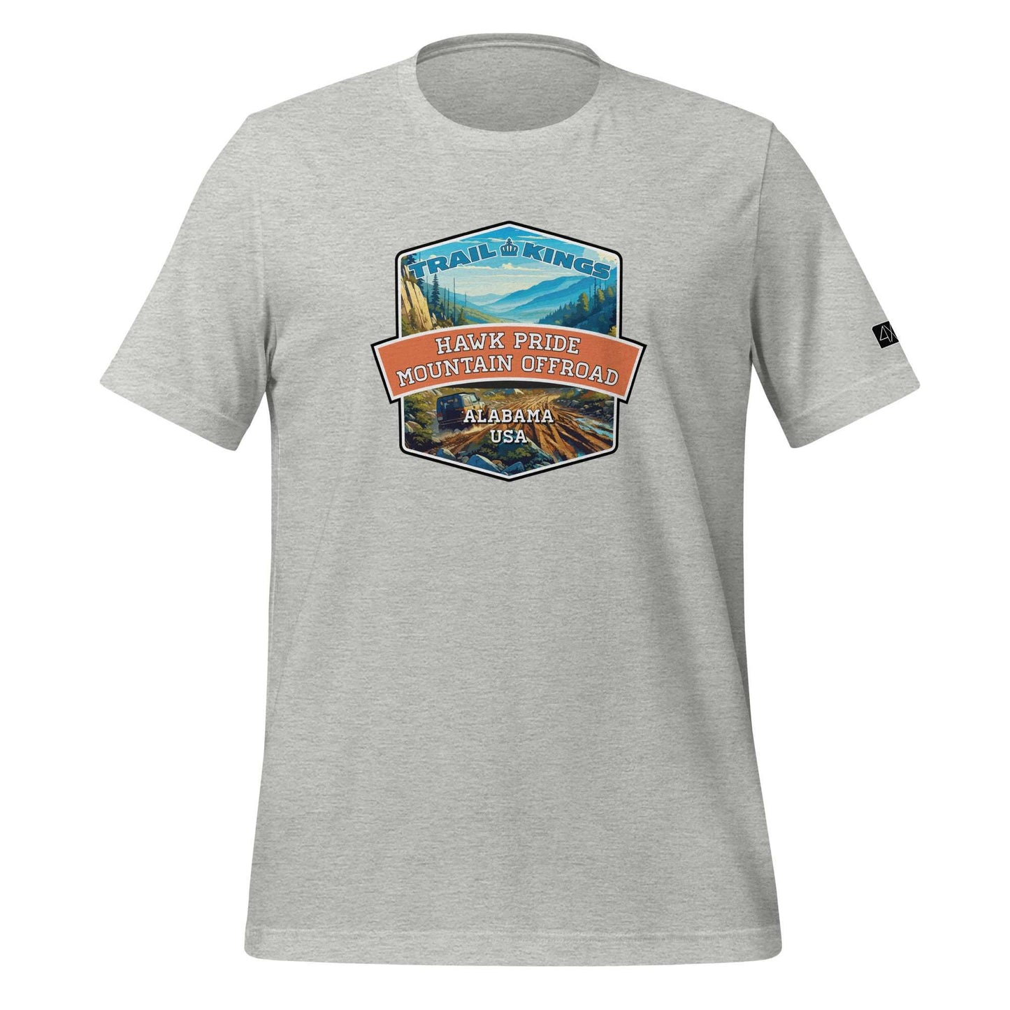 Trail Kings: Hawk Pride Mountain Offroad - Unisex t-shirt  in  Athletic Heather / 3XL  -  4XOD