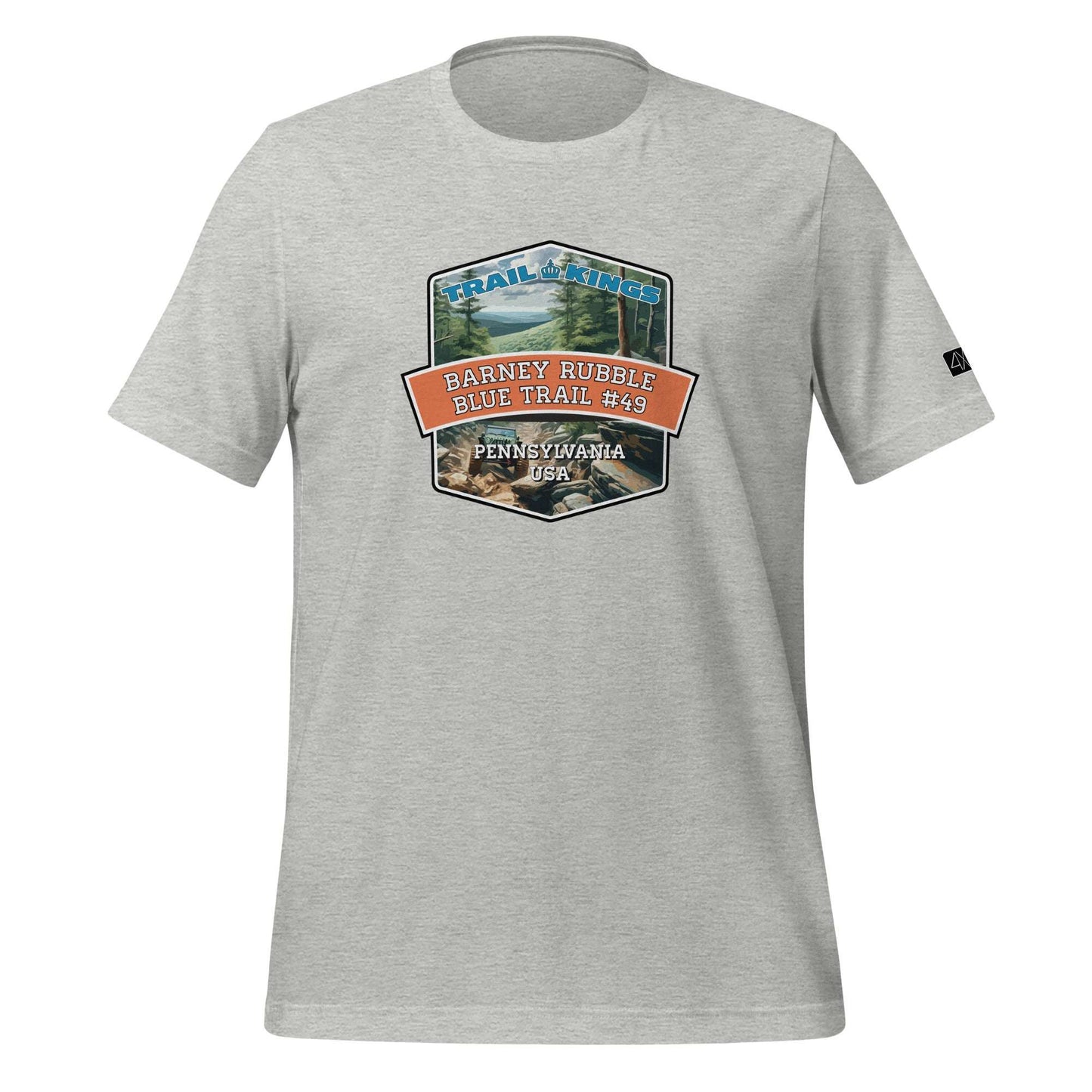 Trail Kings: Barney Rubble Blue Trail #49 - Unisex t-shirt  in  Athletic Heather / 3XL  -  4XOD