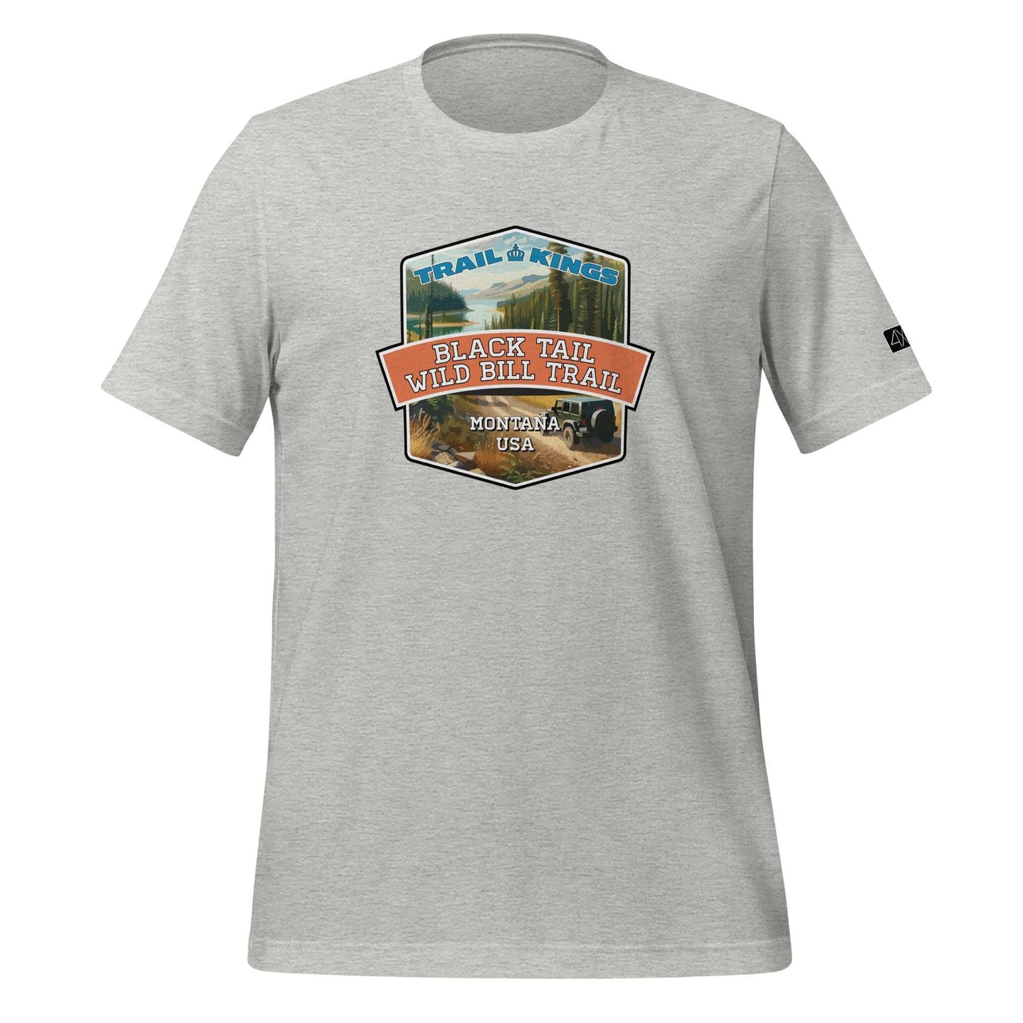 Trail Kings: Black Tail Wild Bill Trail - Unisex t-shirt  in  Athletic Heather / 3XL  -  4XOD