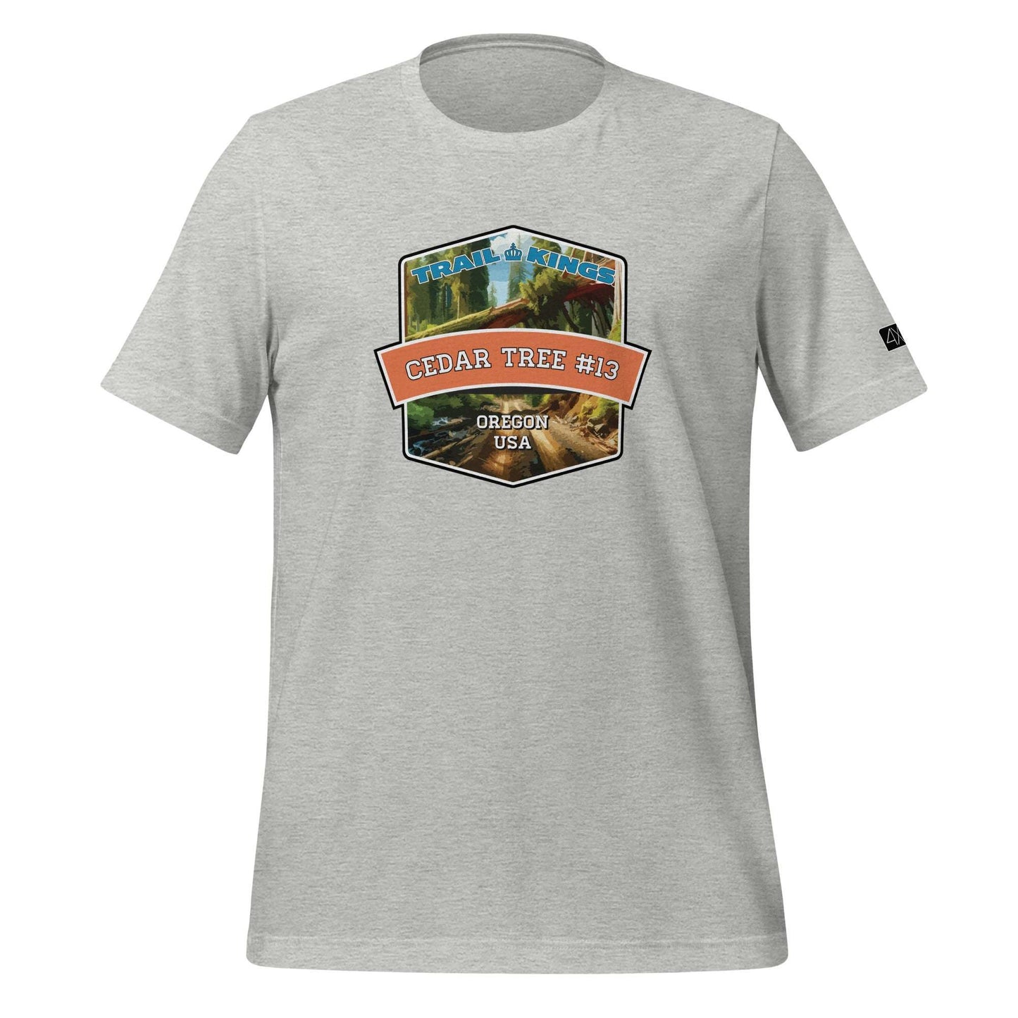 Trail Kings: Cedar Tree #13 - Unisex t-shirt  in  Athletic Heather / 3XL  -  4XOD