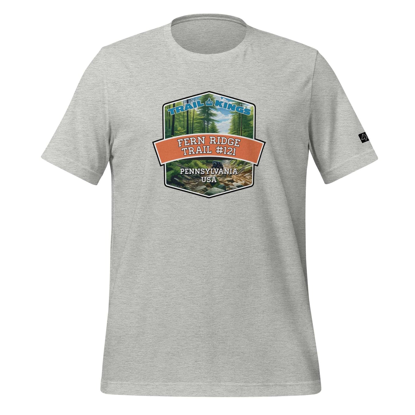 Trail Kings: Fern Ridge Trail #121 - Unisex t-shirt  in  Athletic Heather / 3XL  -  4XOD