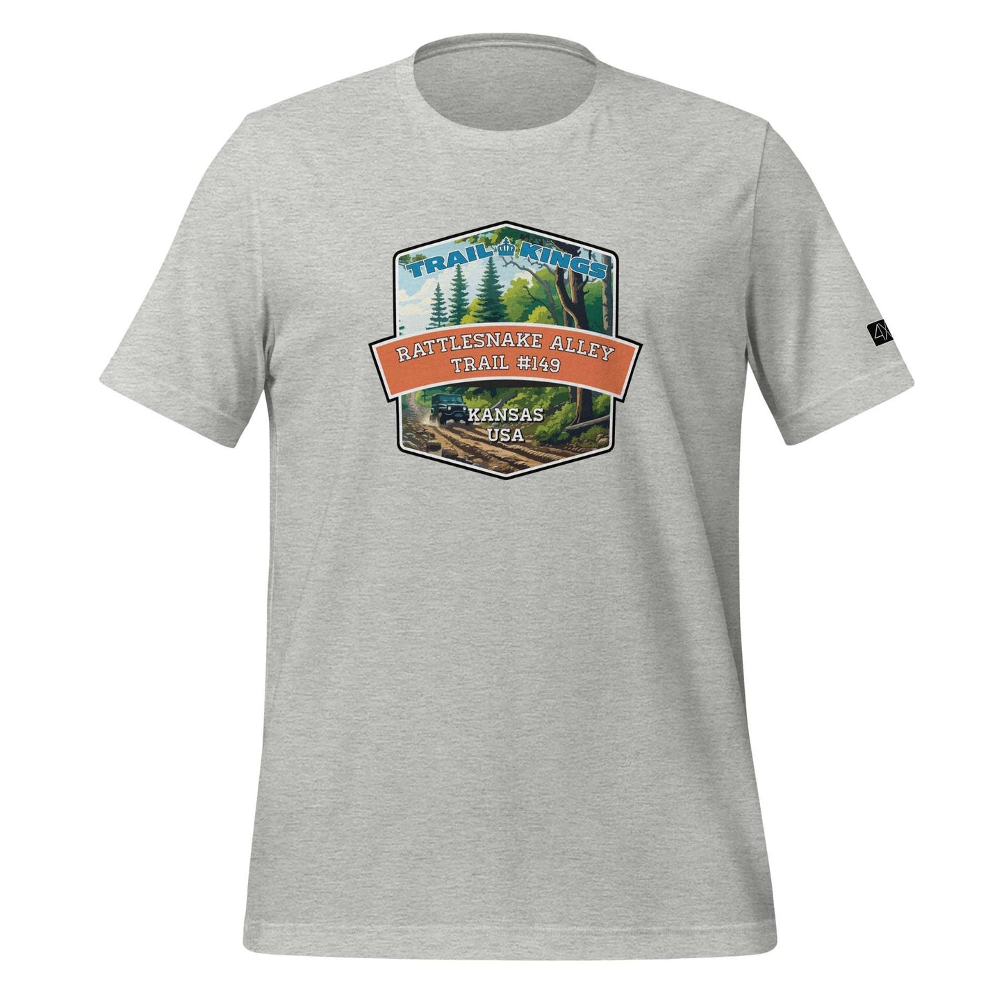 Trail Kings: Rattlesnake Alley Trail #149 - Unisex t-shirt  in  Athletic Heather / 3XL  -  4XOD