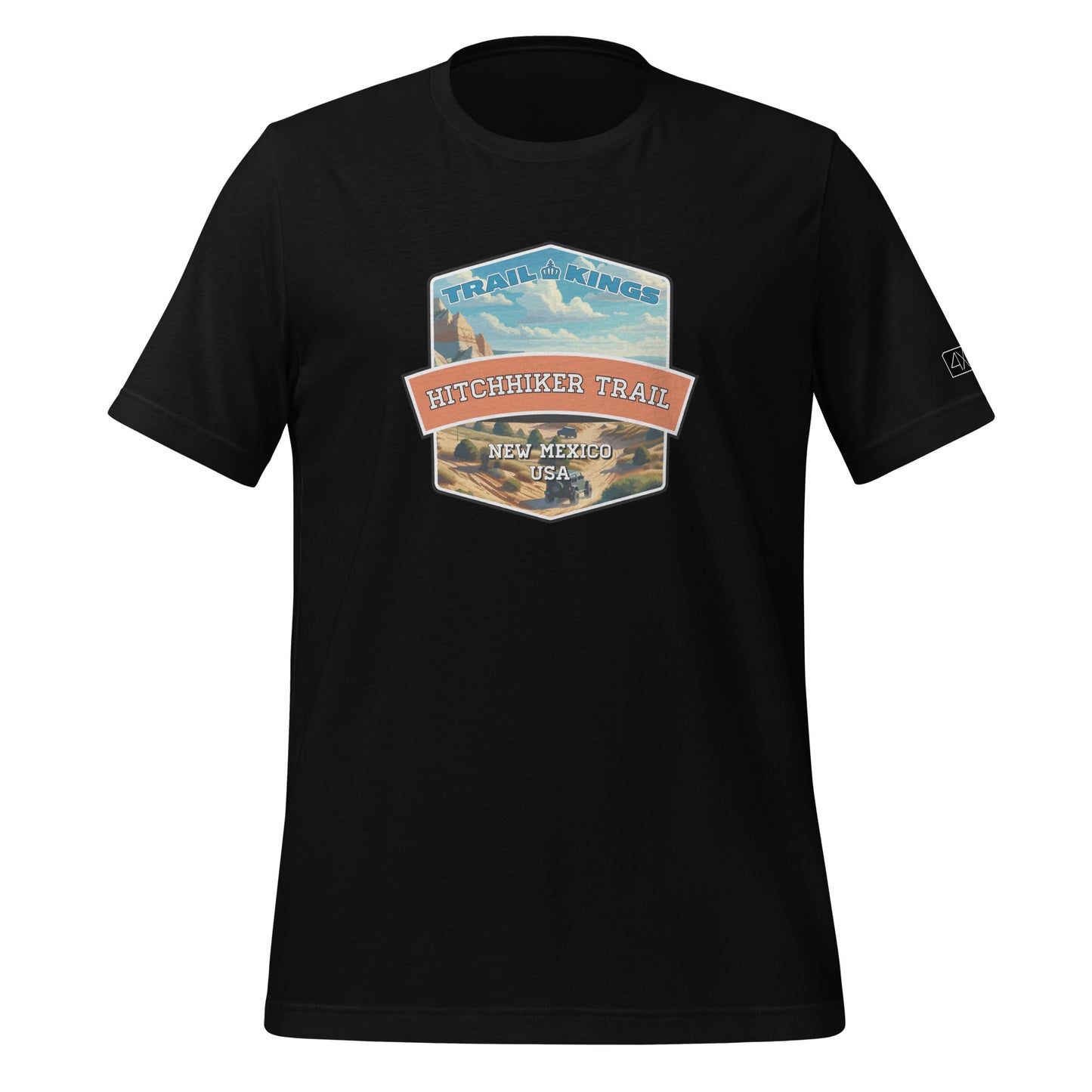 Trail Kings: Hitchhiker Trail - Unisex t-shirt  in  Black / 3XL  -  4XOD