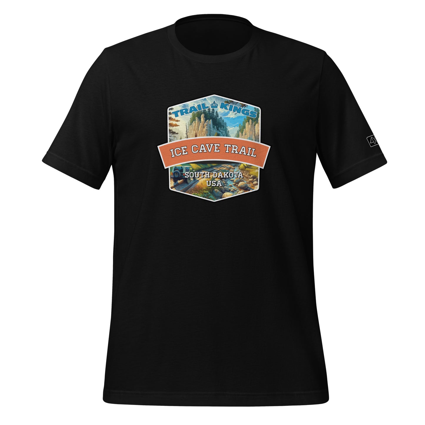 Trail Kings: Ice Cave Trail - Unisex t-shirt  in  Black / 3XL  -  4XOD