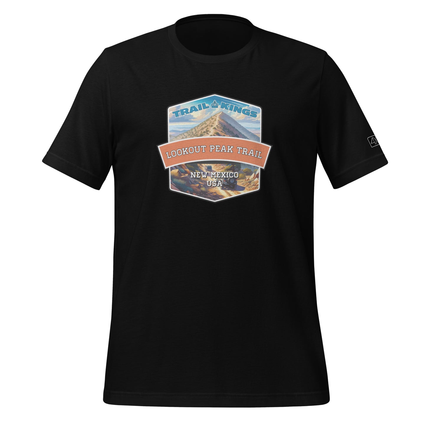 Trail Kings: Lookout Peak Trail - Unisex t-shirt  in  Black / 3XL  -  4XOD