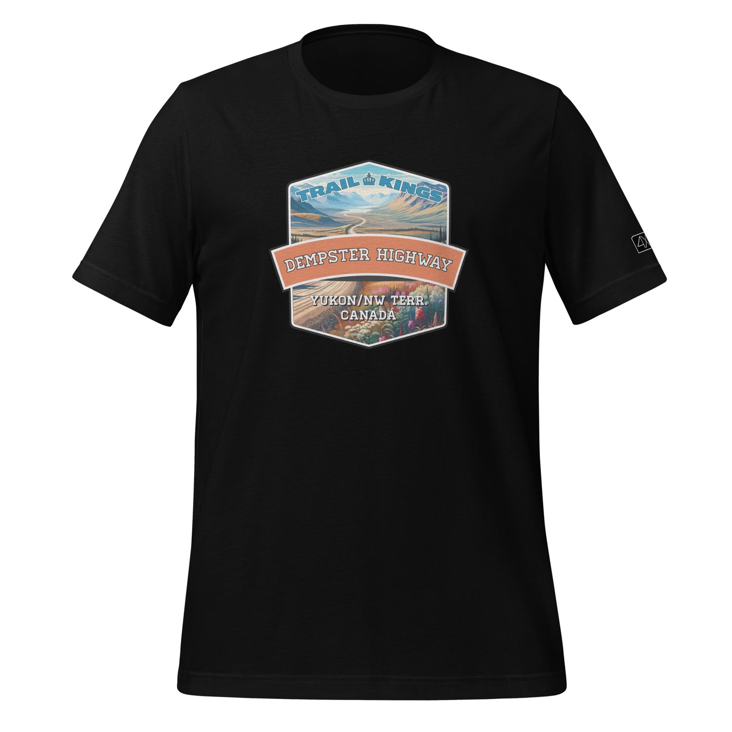 Trail Kings: Dempster Highway - Unisex t-shirt  in  Black / 3XL  -  4XOD