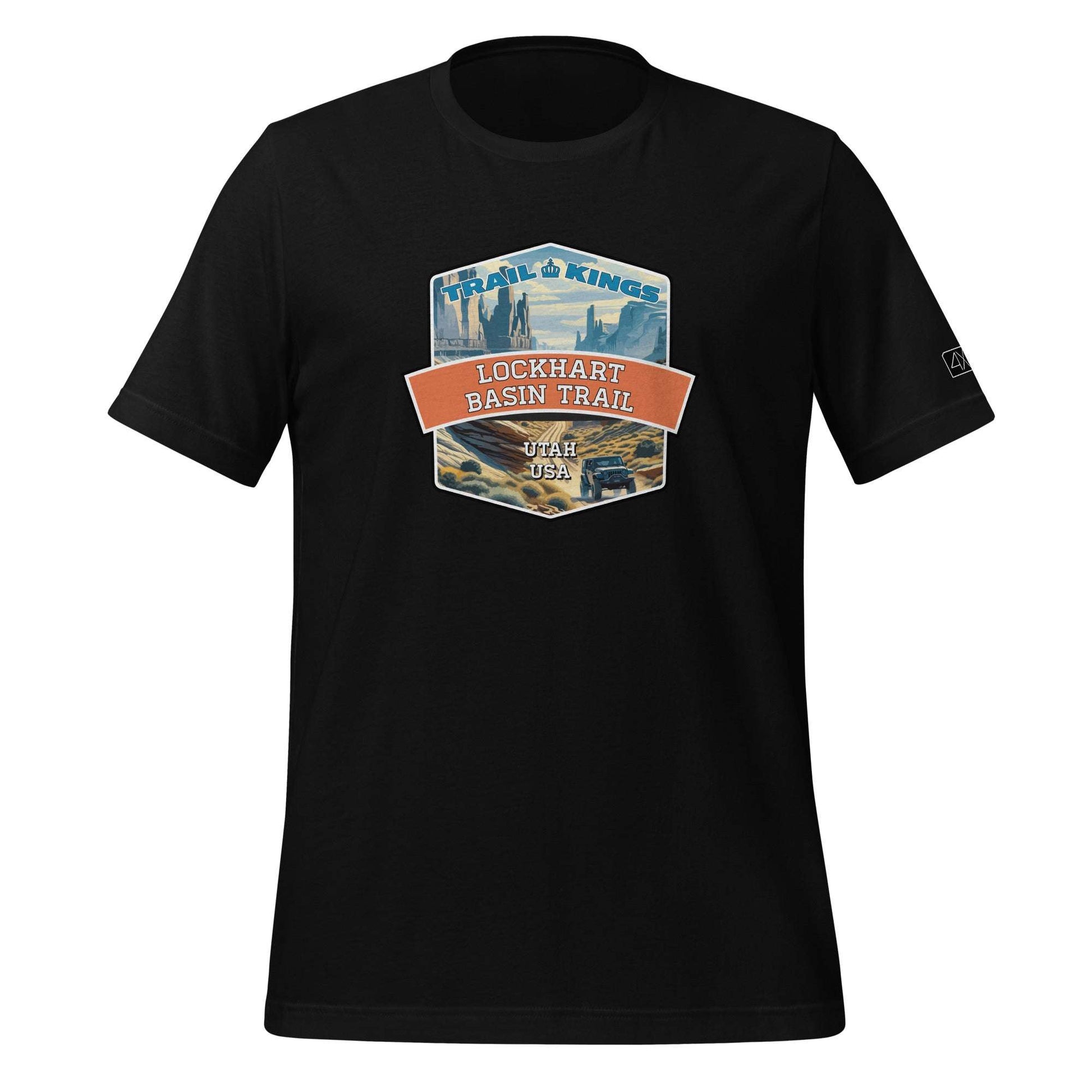 Trail Kings: Lockhart Basin Trail - Unisex t-shirt  in  Black / 3XL  -  4XOD