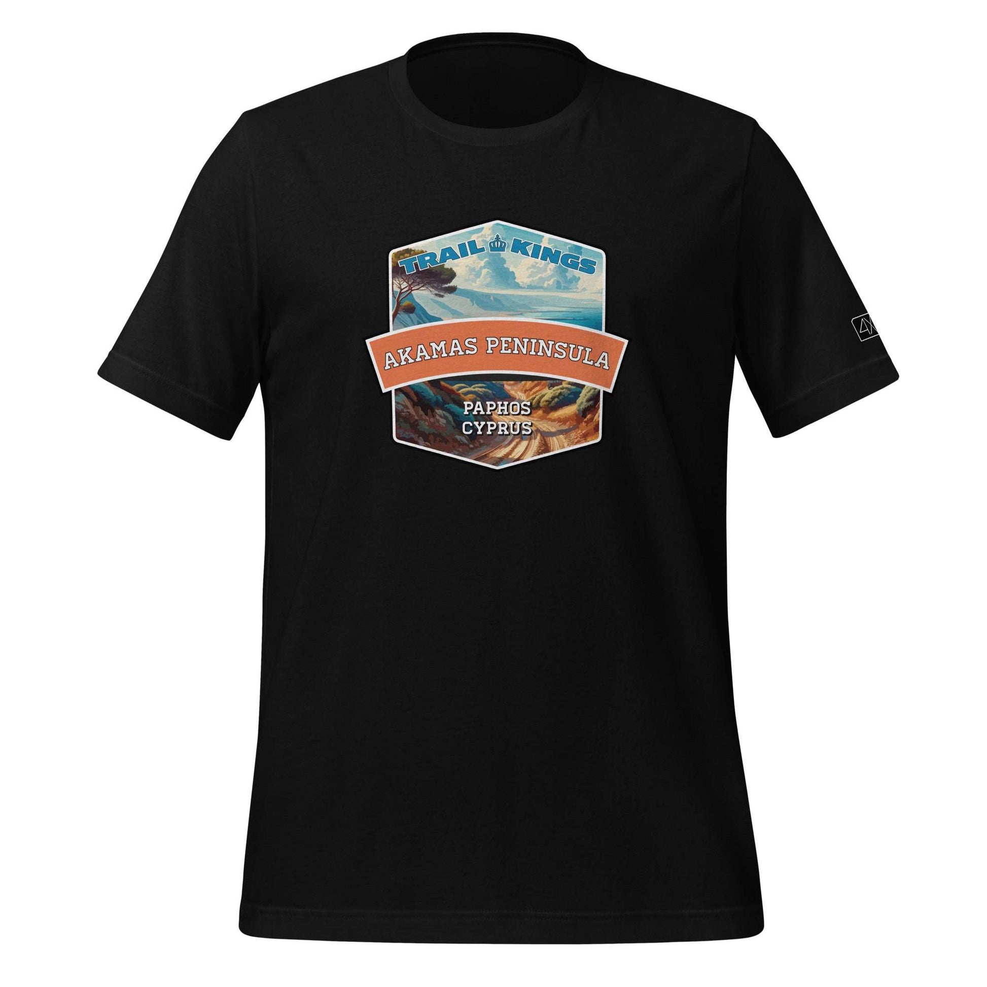 Trail Kings: Akamas Peninsula - Unisex t-shirt  in  Black / 3XL  -  4XOD