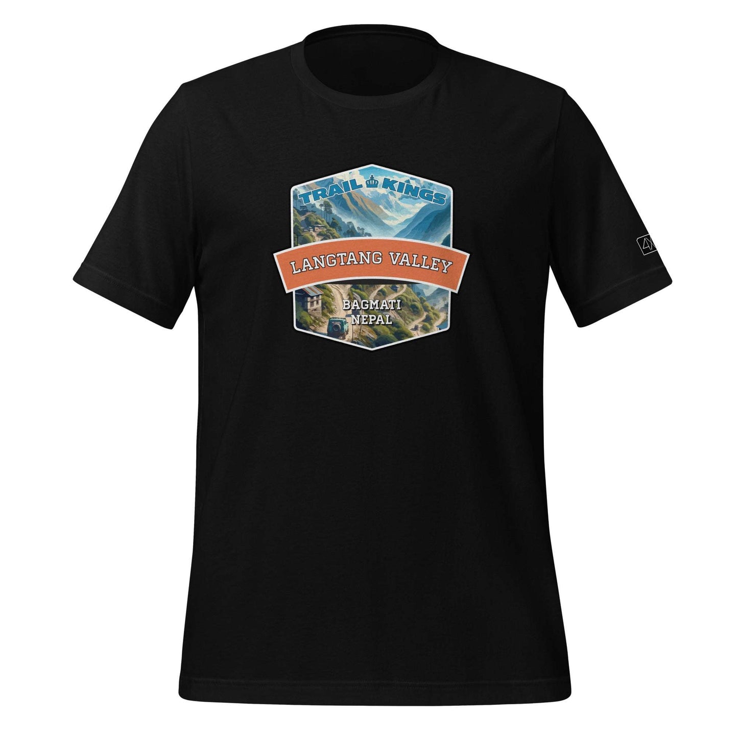 Trail Kings: Langtang Valley - Unisex t-shirt  in  Black / 3XL  -  4XOD