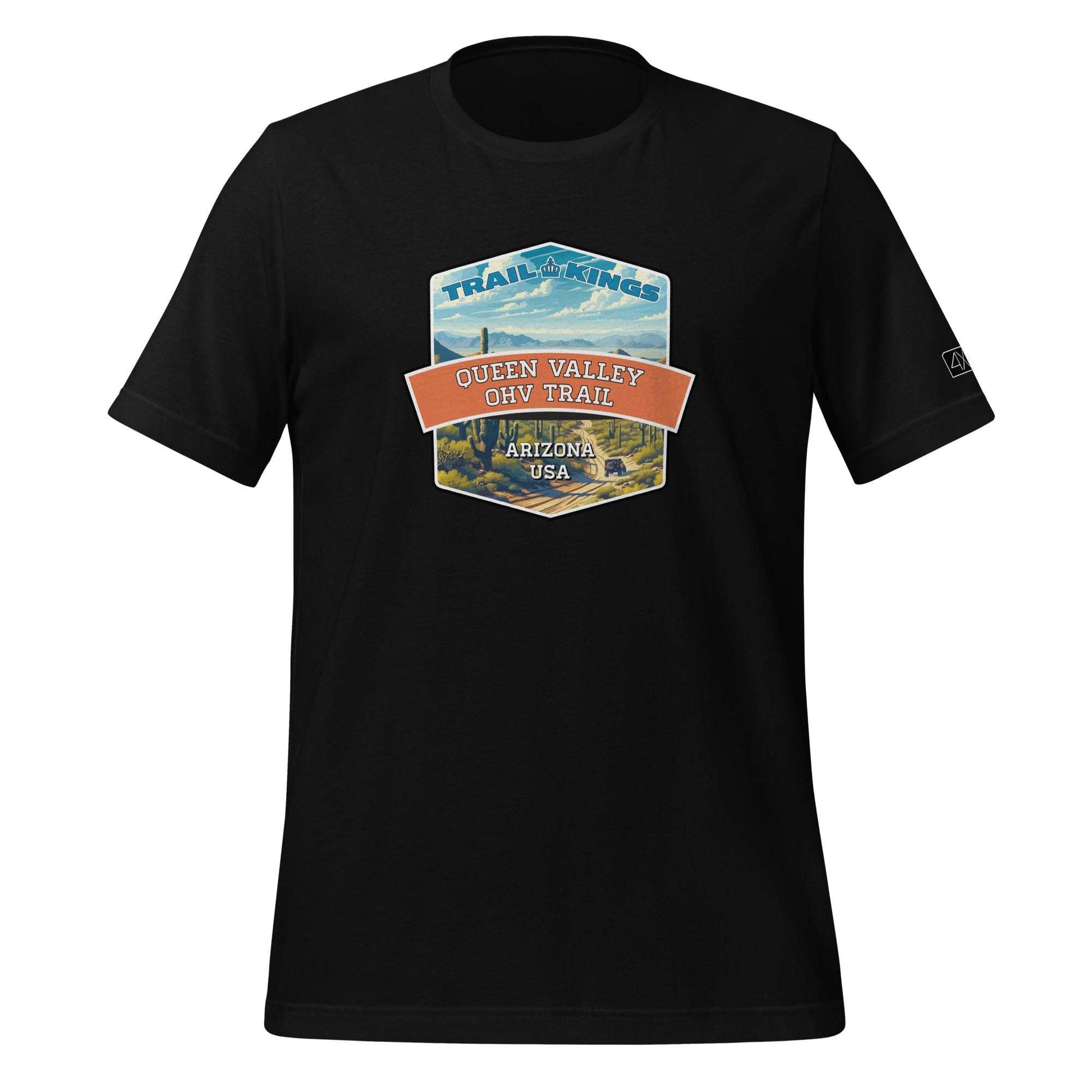 Trail Kings: Queen Valley OHV Trail - Unisex t-shirt  in  Black / 3XL  -  4XOD