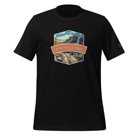 Trail Kings: Chiva Falls Trail - Unisex t-shirt  in  Black / 3XL  -  4XOD