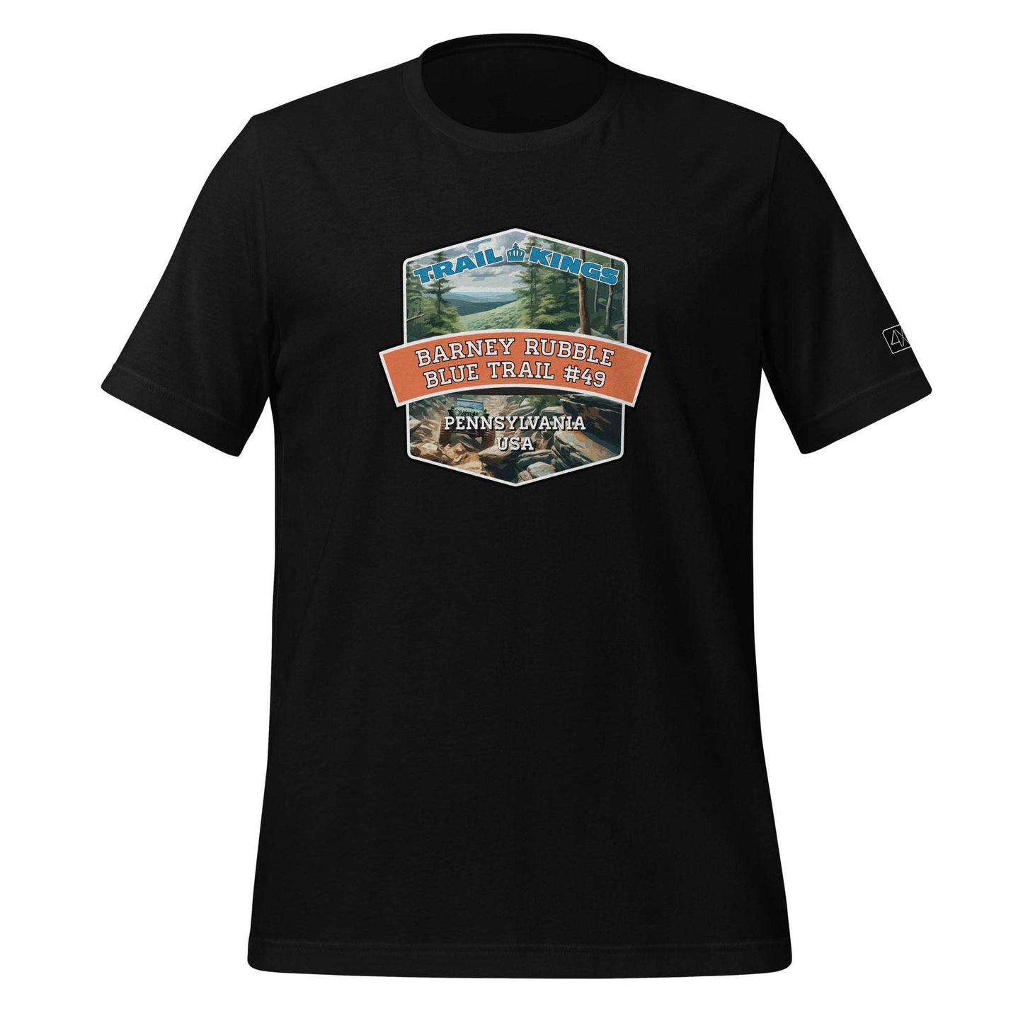 Trail Kings: Barney Rubble Blue Trail #49 - Unisex t-shirt  in  Black / 3XL  -  4XOD