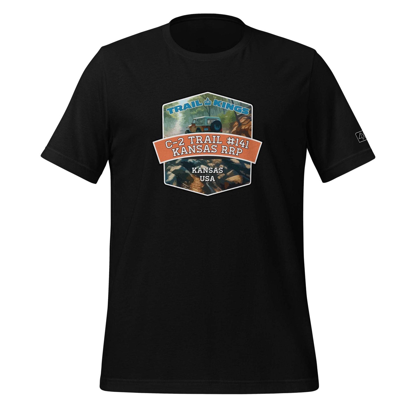 Trail Kings: C-2 Trail #141 Kansas Rocks RP - Unisex t-shirt  in  Black / 3XL  -  4XOD