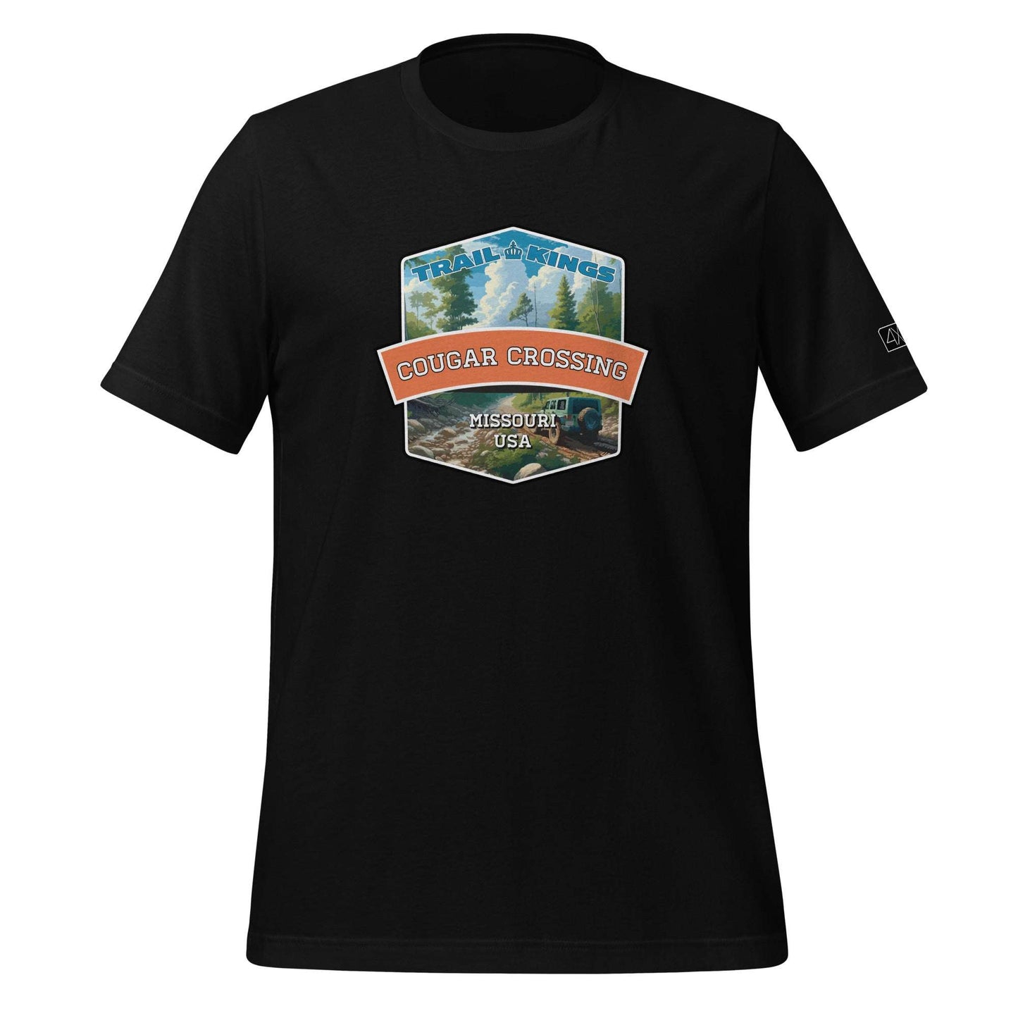 Trail Kings: Cougar Crossing - Unisex t-shirt  in  Black / 3XL  -  4XOD