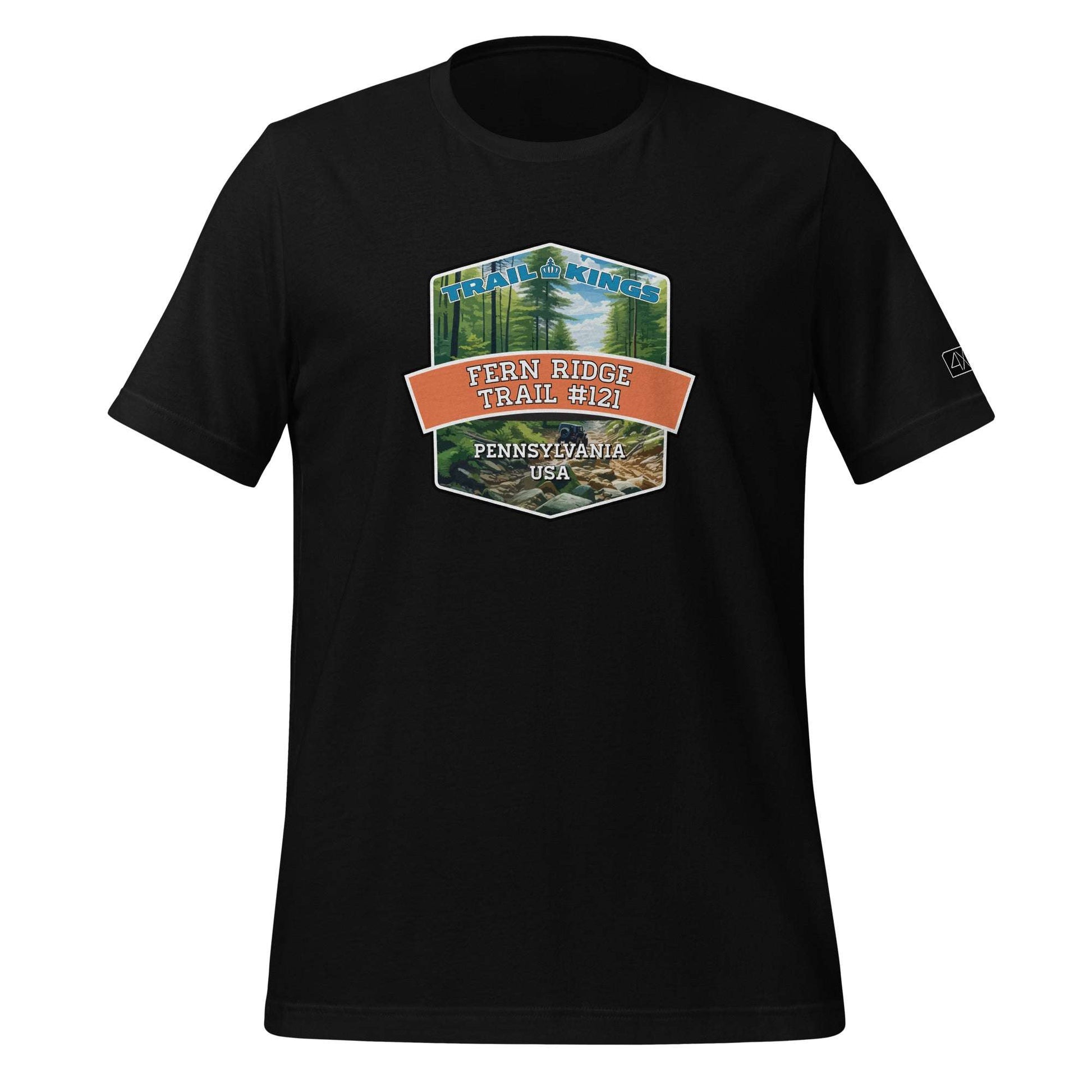 Trail Kings: Fern Ridge Trail #121 - Unisex t-shirt  in  Black / 3XL  -  4XOD