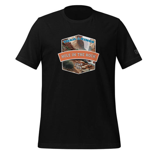 Trail Kings: Hole in the Rock - Unisex t-shirt  in  Black / 3XL  -  4XOD