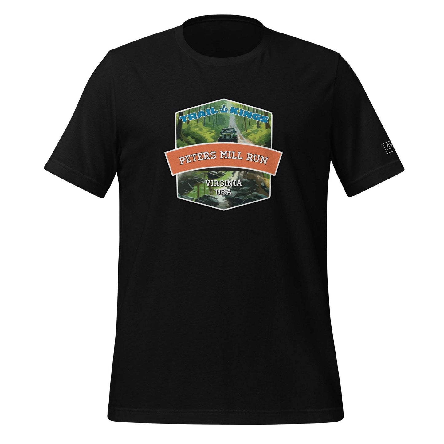 Trail Kings: Peters Mill Run - Unisex t-shirt  in  Black / 3XL  -  4XOD