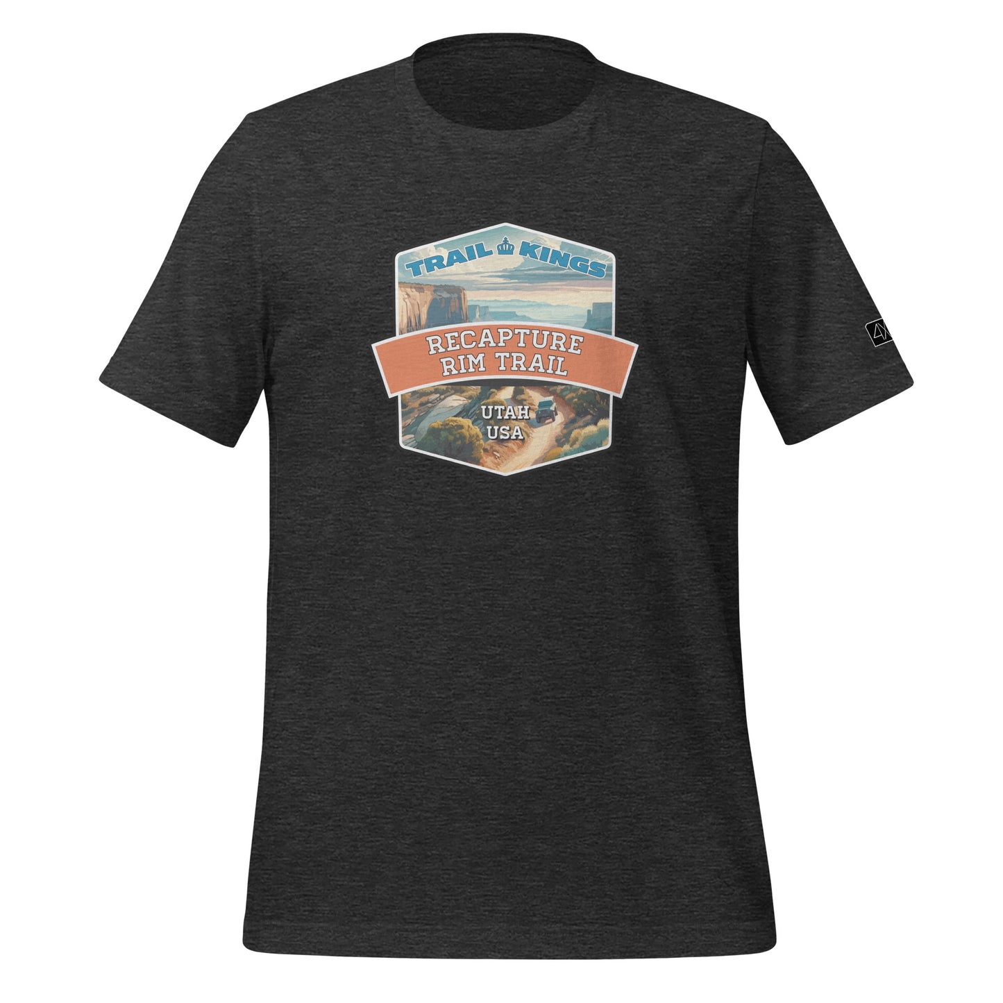 Trail Kings: Recapture Rim Trail - Unisex t-shirt  in  Dark Grey Heather / 3XL  -  4XOD