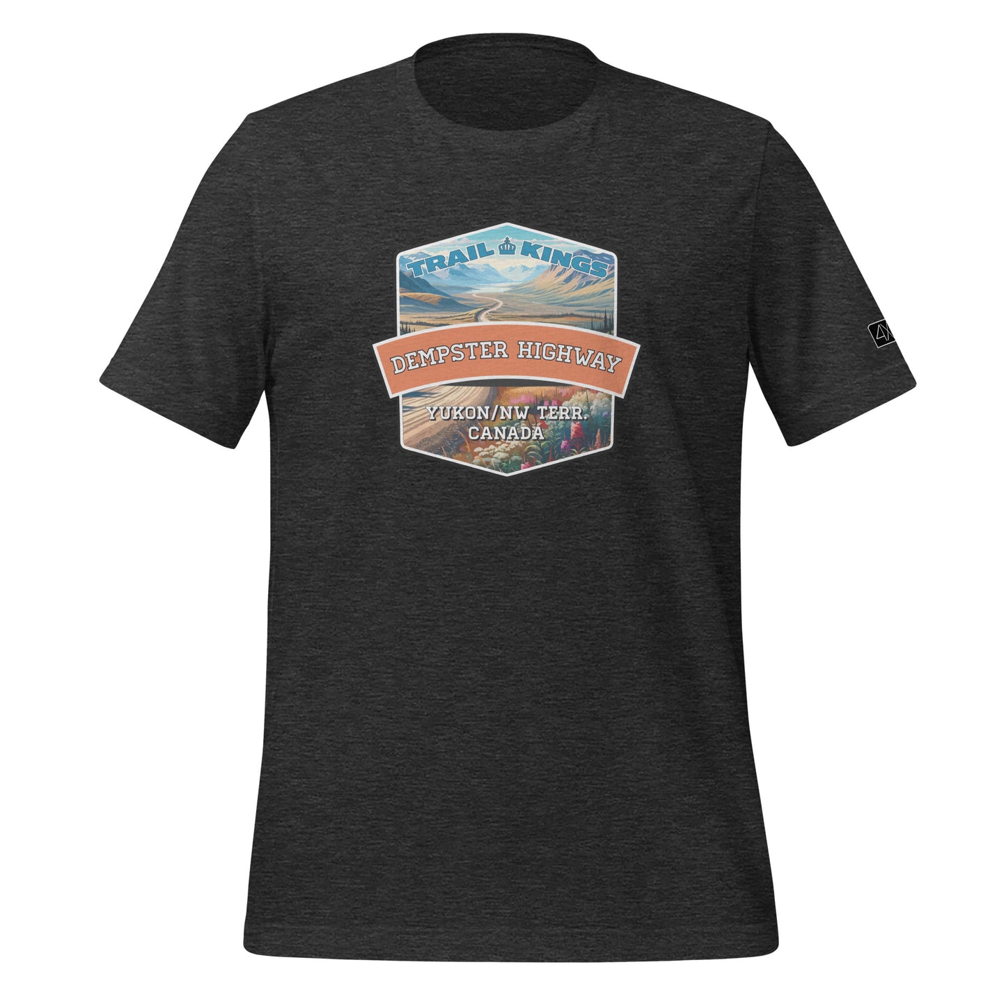 Trail Kings: Dempster Highway - Unisex t-shirt  in  Dark Grey Heather / 3XL  -  4XOD