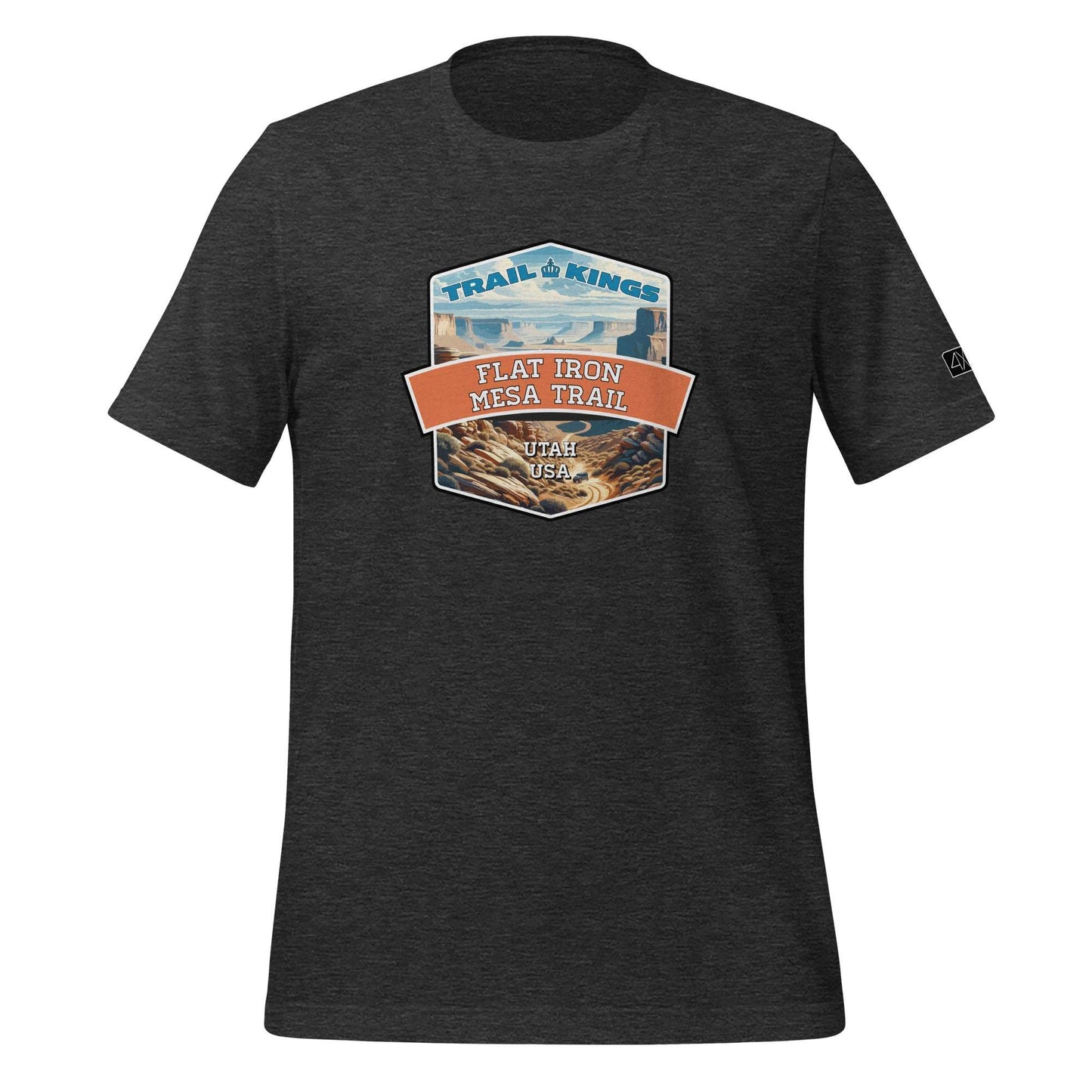 Trail Kings: Flat Iron Mesa Trail - Unisex t-shirt  in  Dark Grey Heather / 3XL  -  4XOD