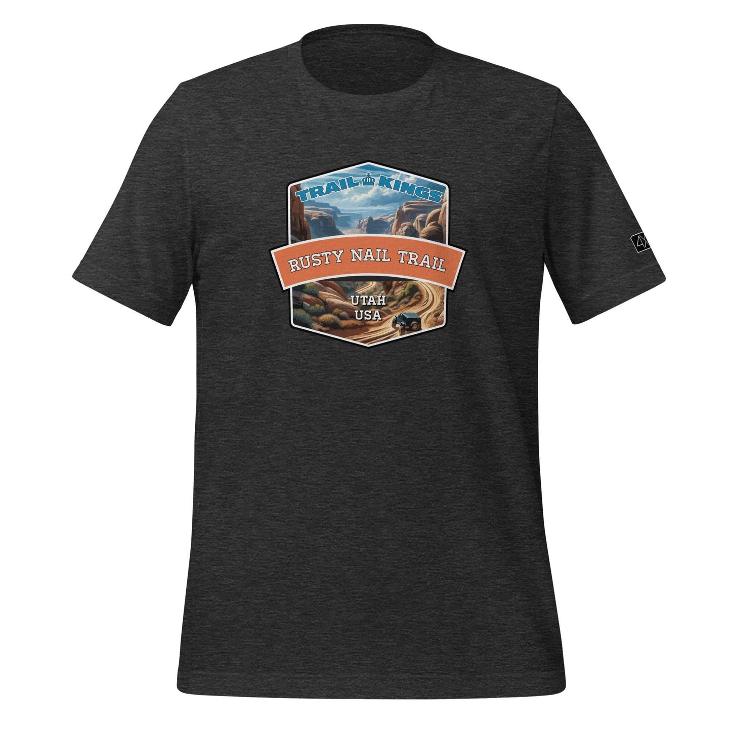 Trail Kings: Rusty Nail Trail - Unisex t-shirt  in  Dark Grey Heather / 3XL  -  4XOD