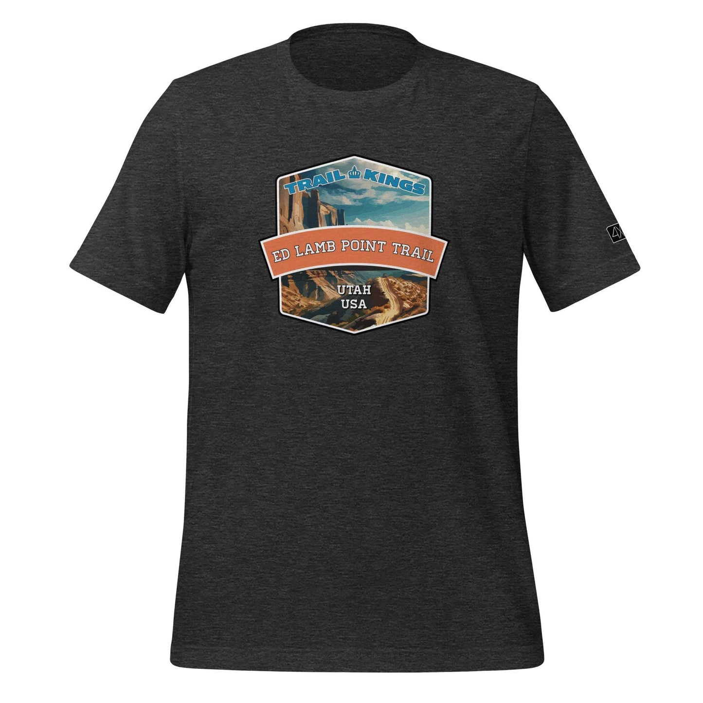 Trail Kings: Ed Lamb Point Trail - Unisex t-shirt  in  Dark Grey Heather / 3XL  -  4XOD