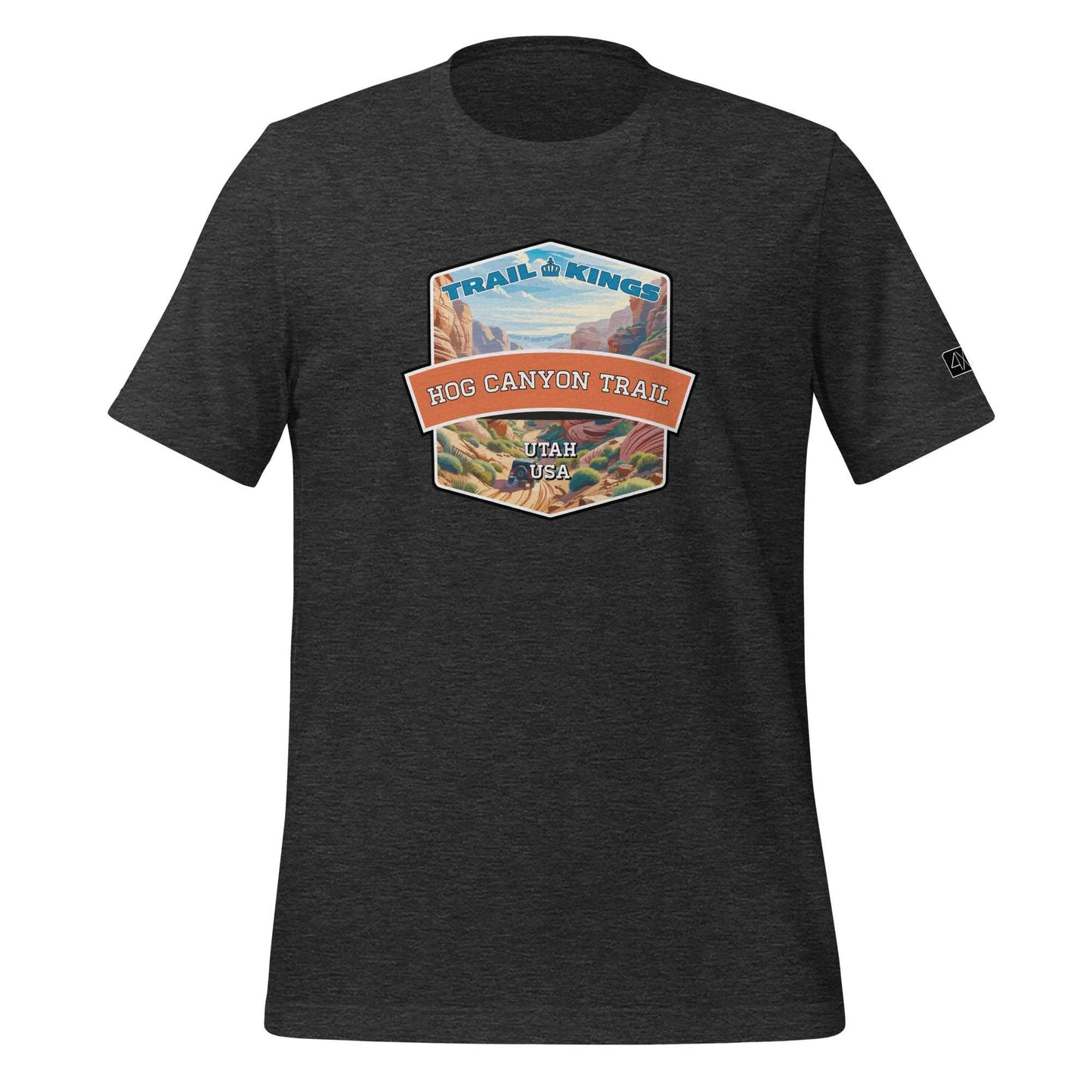 Trail Kings: Hog Canyon Trail - Unisex t-shirt  in  Dark Grey Heather / 3XL  -  4XOD