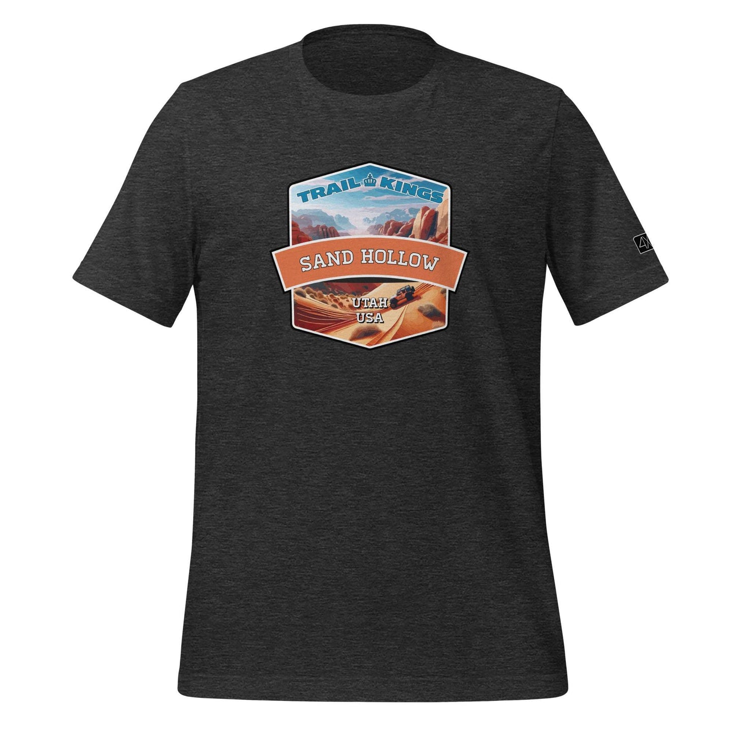 Trail Kings: Sand Hollow - Unisex t-shirt  in  Dark Grey Heather / 3XL  -  4XOD