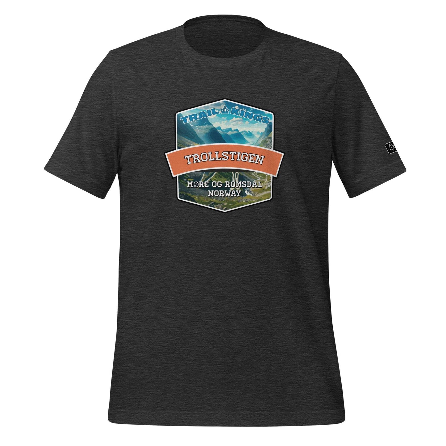 Trail Kings: Trollstigen - Unisex t-shirt  in  Dark Grey Heather / 3XL  -  4XOD