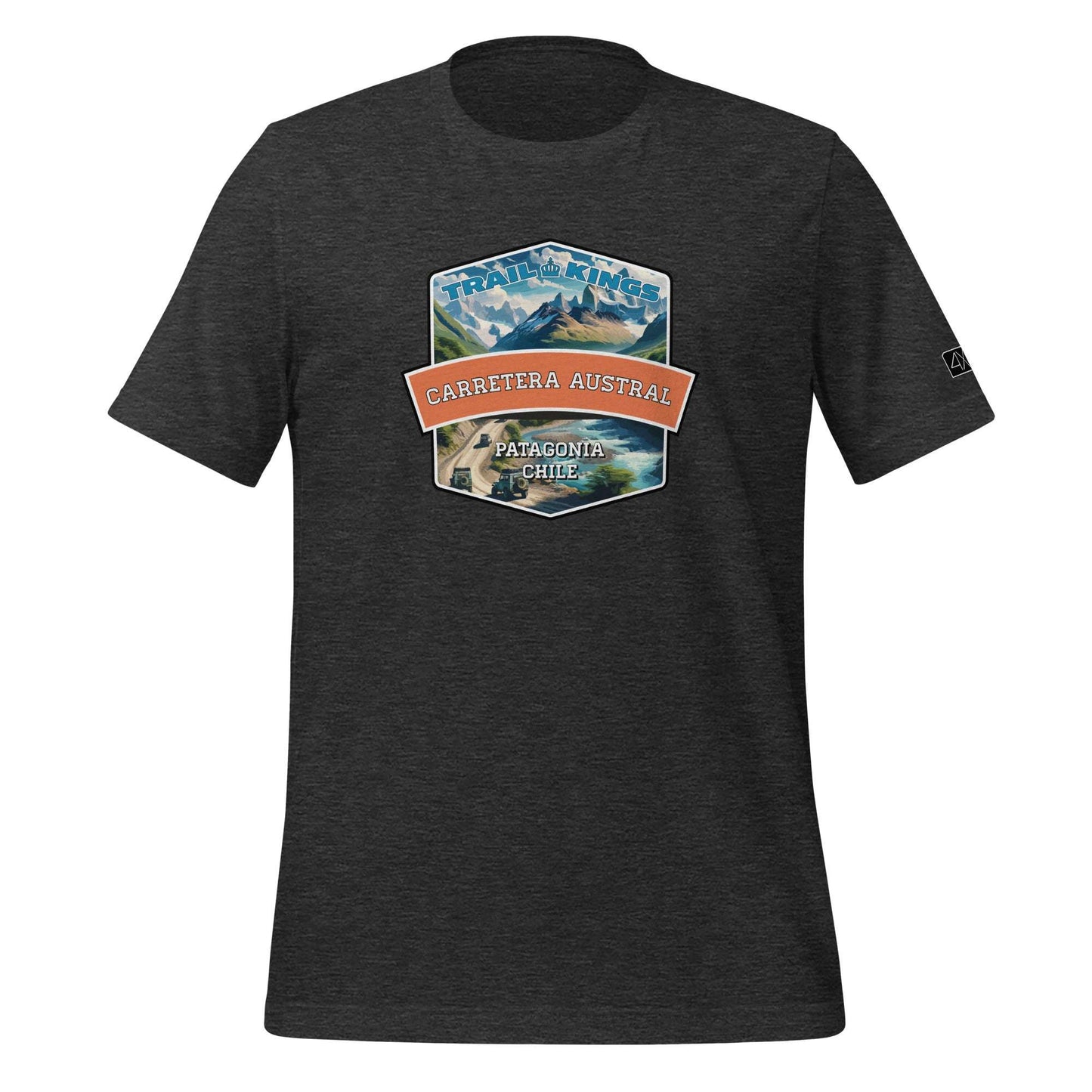 Trail Kings: Carretera Austral - Unisex t-shirt  in  Dark Grey Heather / 3XL  -  4XOD