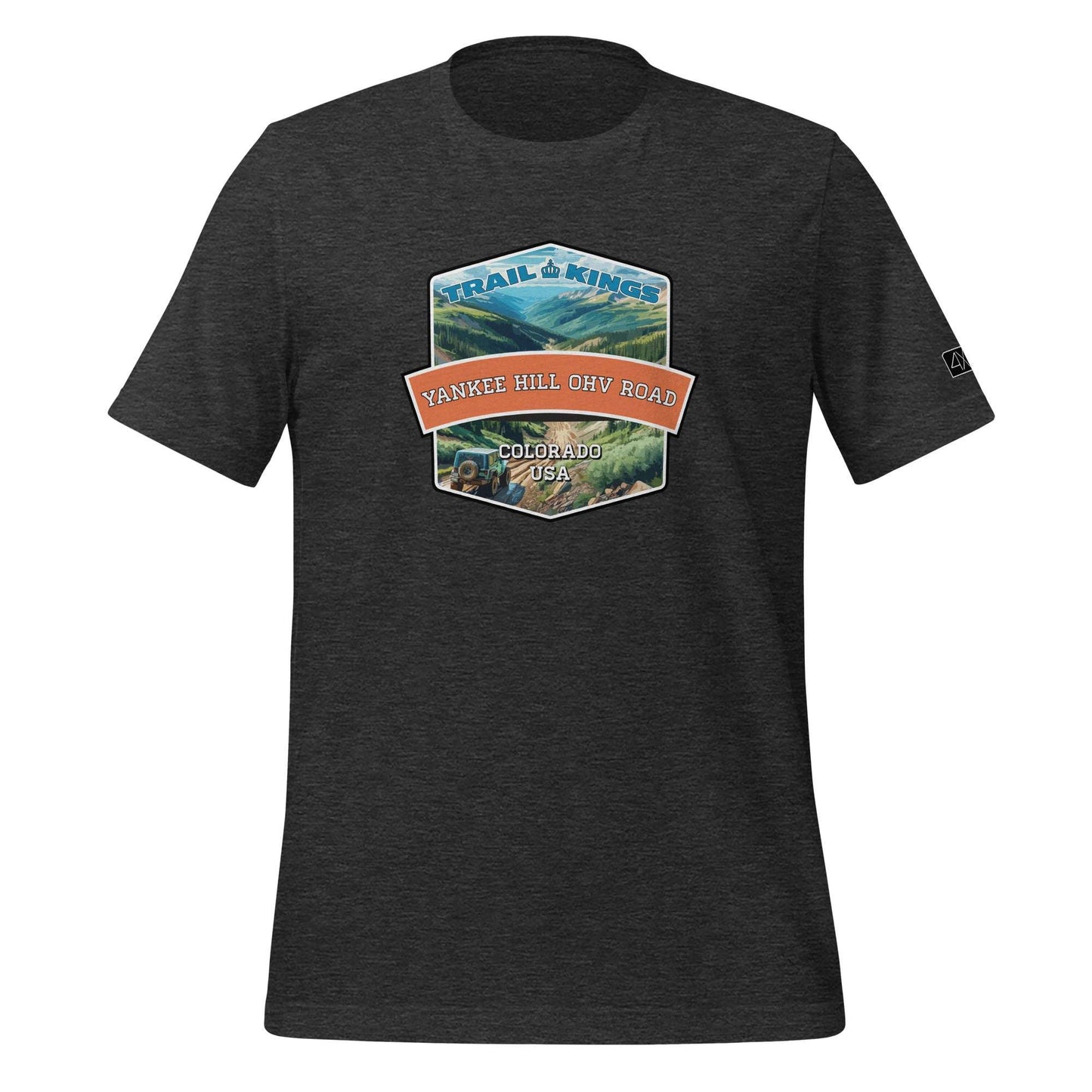 Trail Kings: Yankee Hill OHV Road - Unisex t-shirt  in  Dark Grey Heather / 3XL  -  4XOD