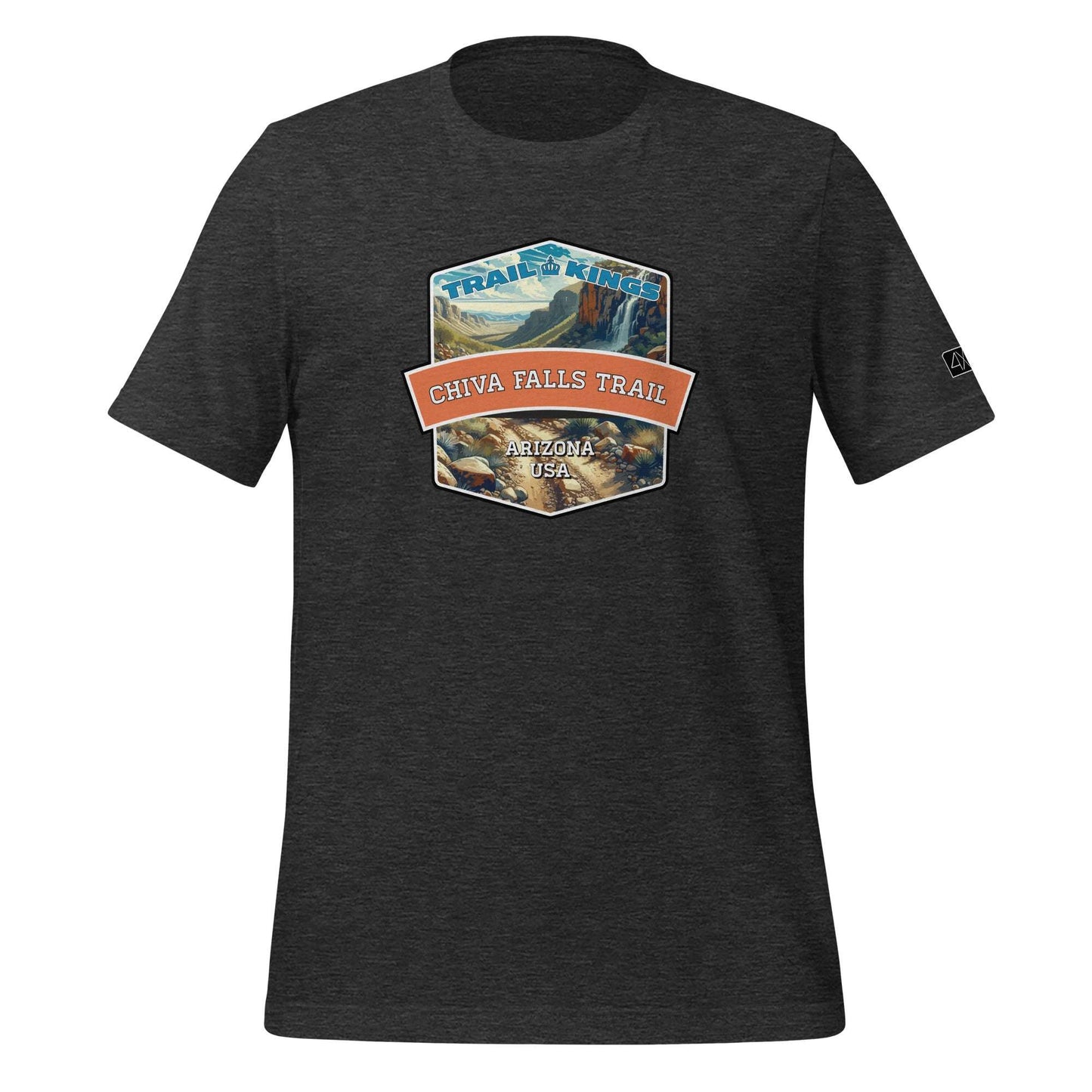 Trail Kings: Chiva Falls Trail - Unisex t-shirt  in  Dark Grey Heather / 3XL  -  4XOD