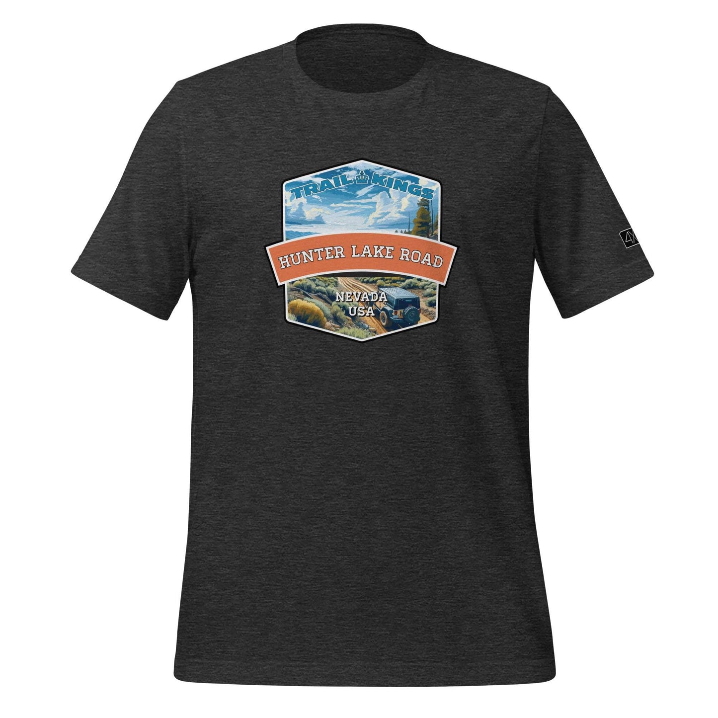 Trail Kings: Hunter Lake Road - Unisex t-shirt  in  Dark Grey Heather / 3XL  -  4XOD