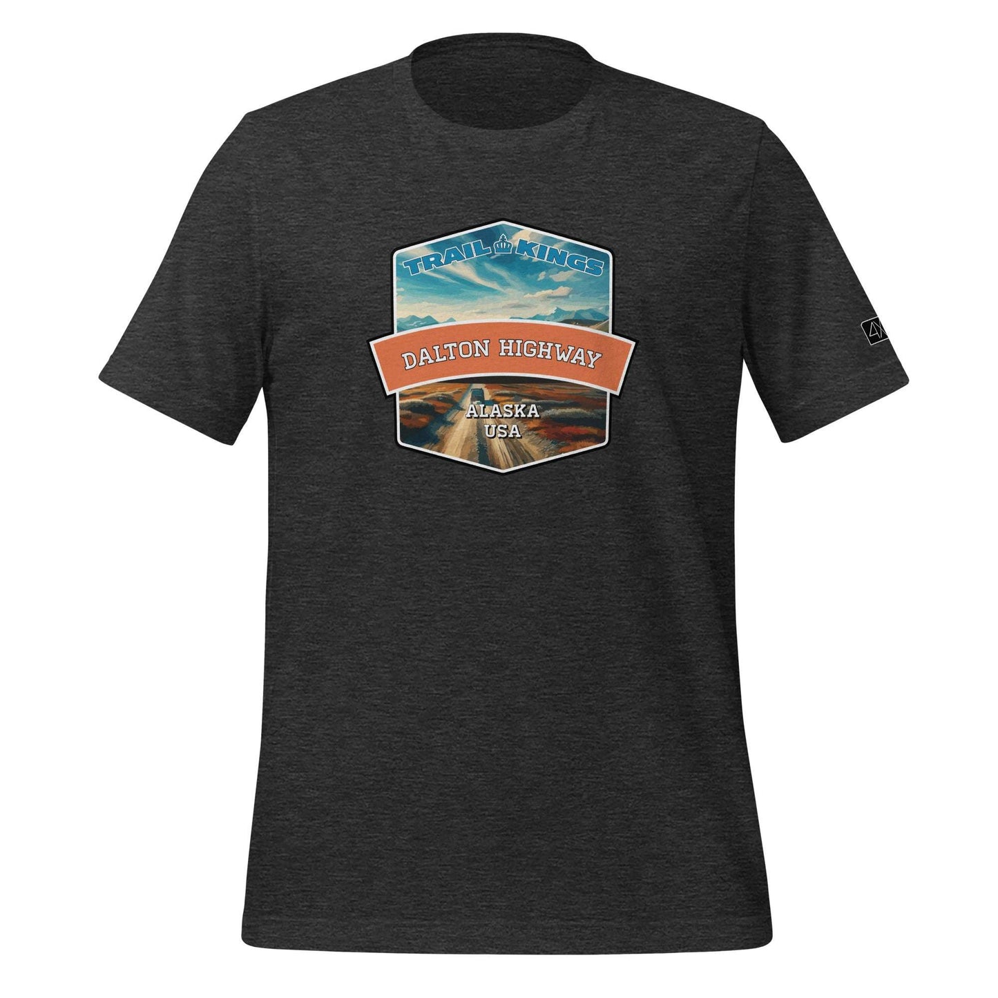 Trail Kings: Dalton Highway - Unisex t-shirt  in  Dark Grey Heather / 3XL  -  4XOD