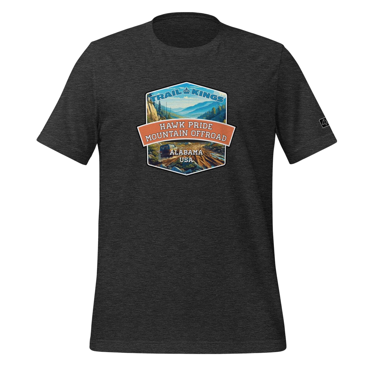 Trail Kings: Hawk Pride Mountain Offroad - Unisex t-shirt  in  Dark Grey Heather / 3XL  -  4XOD