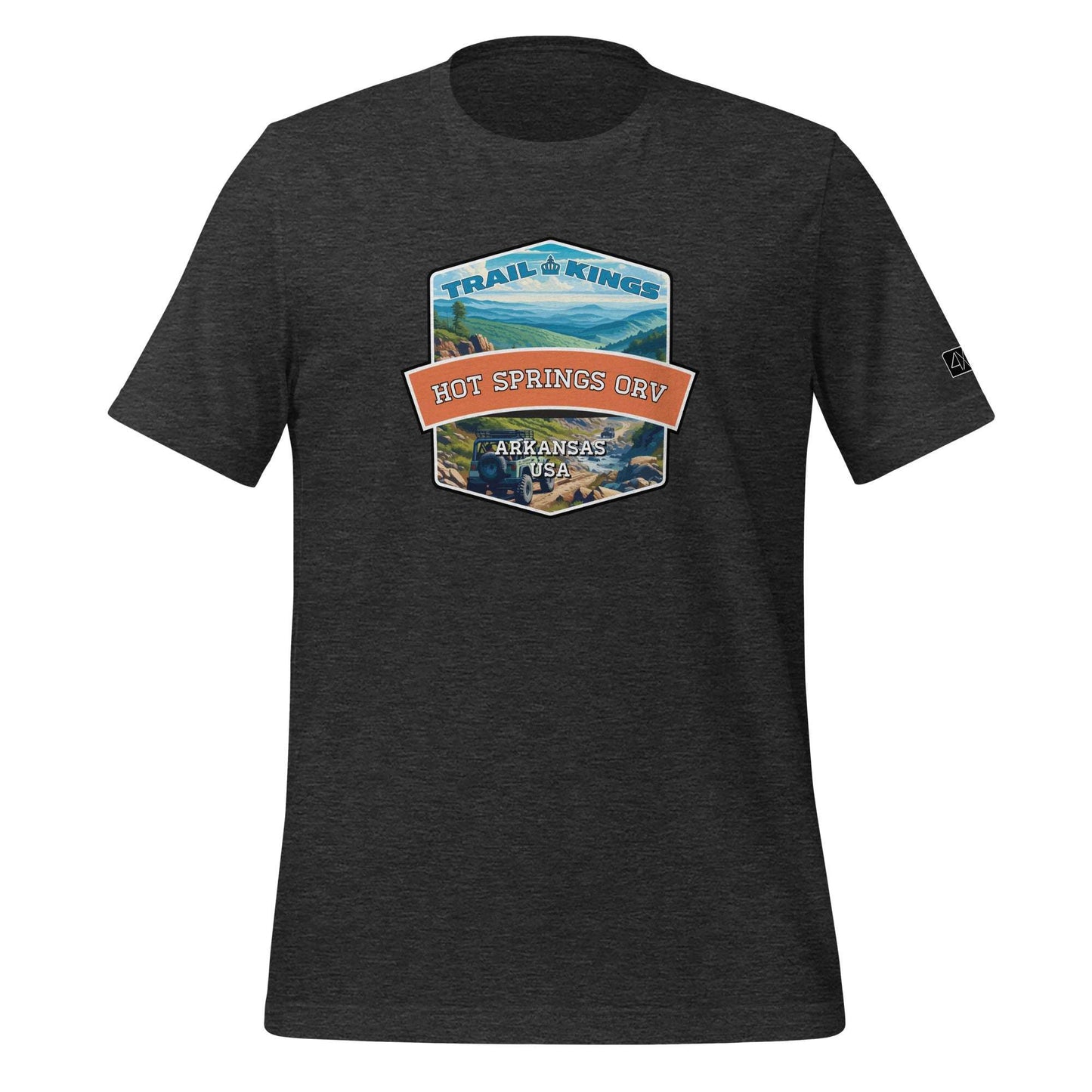 Trail Kings: Hot Springs ORV - Unisex t-shirt  in  Dark Grey Heather / 3XL  -  4XOD