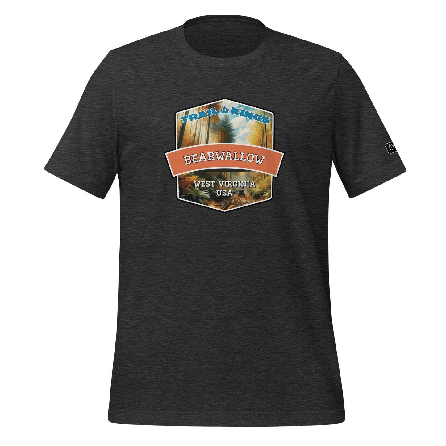 Trail Kings: Bearwallow - Unisex t-shirt  in  Dark Grey Heather / 3XL  -  4XOD