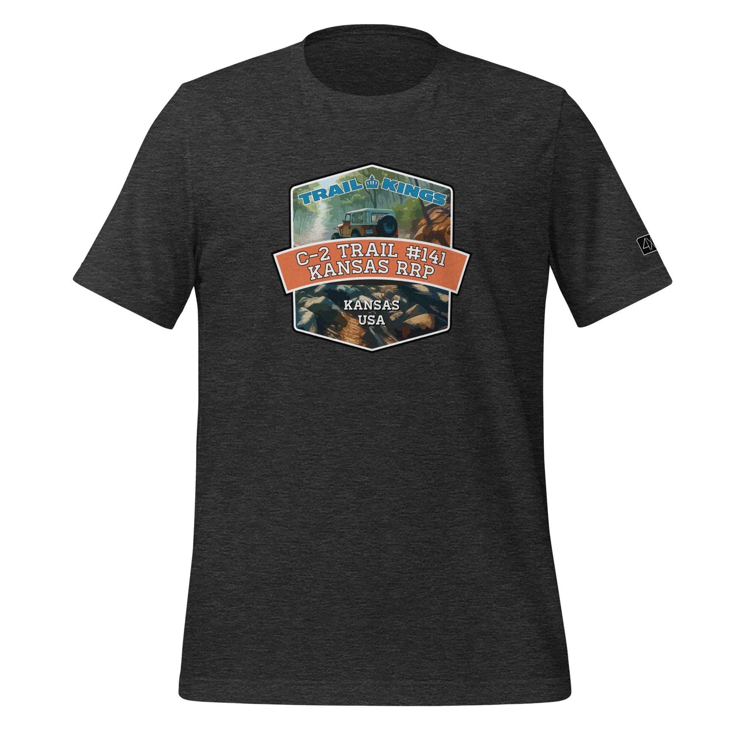 Trail Kings: C-2 Trail #141 Kansas Rocks RP - Unisex t-shirt  in  Dark Grey Heather / 3XL  -  4XOD