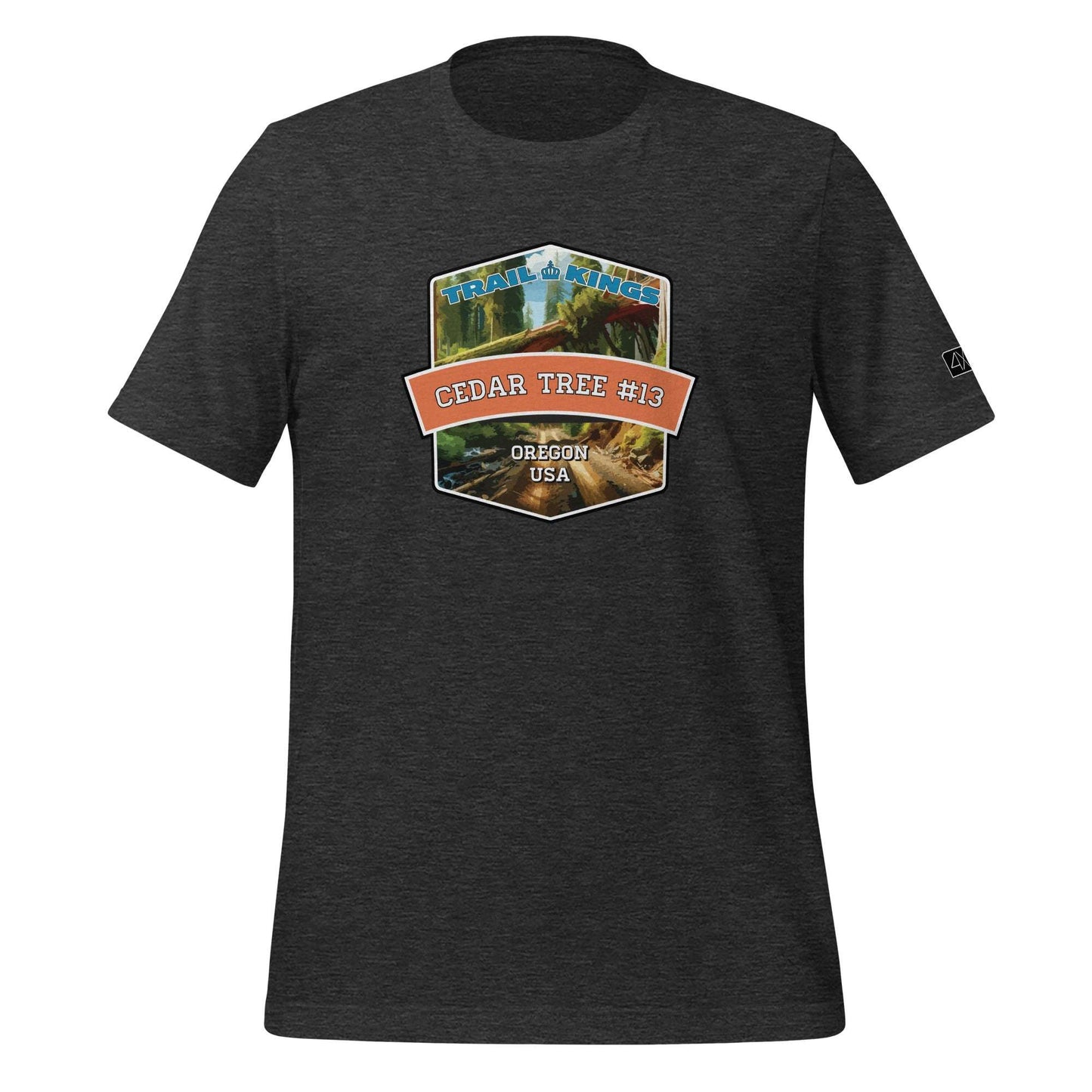 Trail Kings: Cedar Tree #13 - Unisex t-shirt  in  Dark Grey Heather / 3XL  -  4XOD