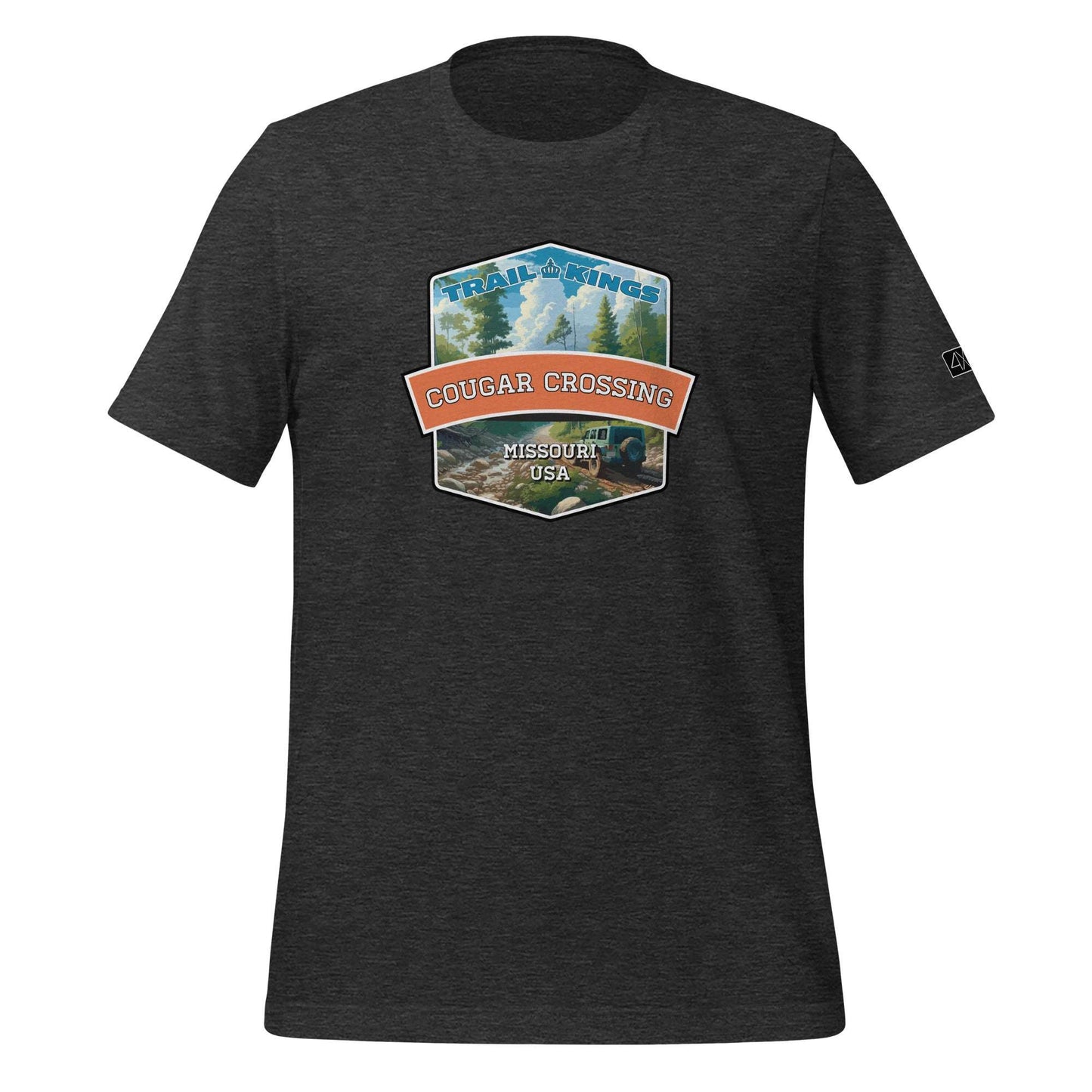 Trail Kings: Cougar Crossing - Unisex t-shirt  in  Dark Grey Heather / 3XL  -  4XOD