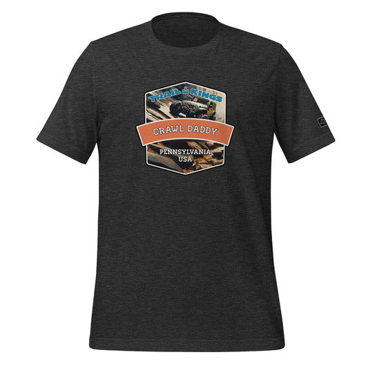 Trail Kings: Crawl Daddy - Unisex t-shirt  in  Dark Grey Heather / 3XL  -  4XOD