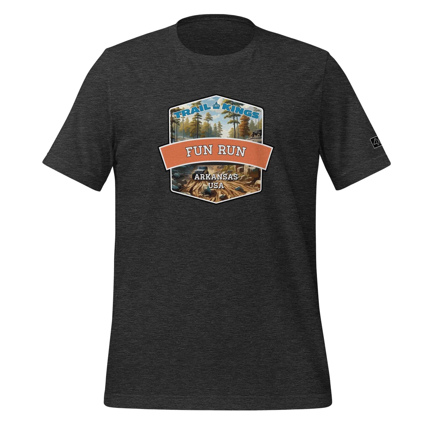 Trail Kings: Fun Run - Unisex t-shirt  in  Dark Grey Heather / 3XL  -  4XOD