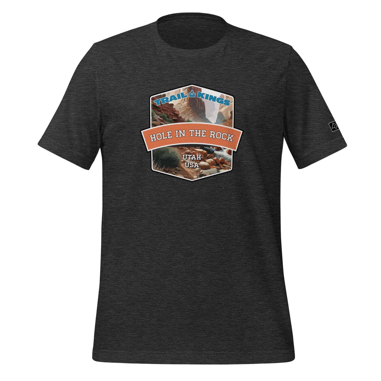 Trail Kings: Hole in the Rock - Unisex t-shirt  in  Dark Grey Heather / 3XL  -  4XOD