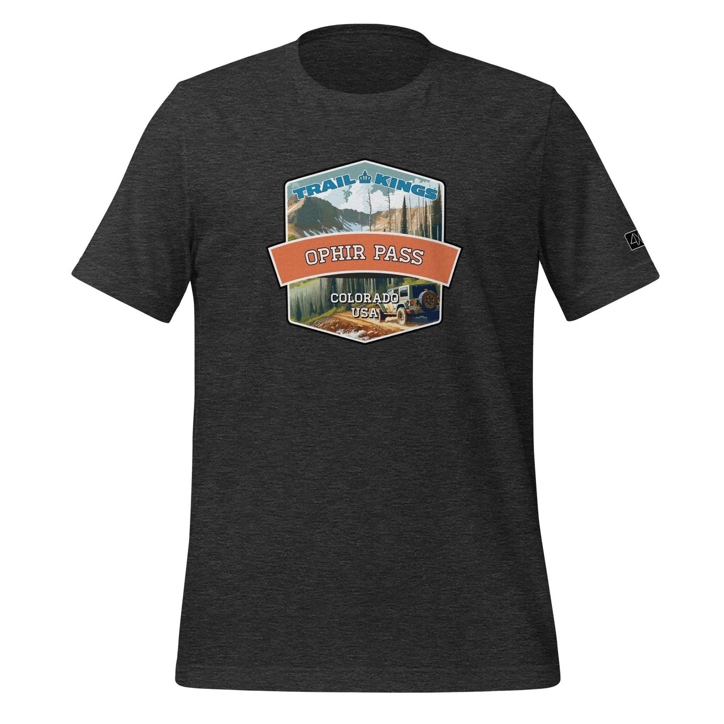 Trail Kings: Ophir Pass - Unisex t-shirt  in  Dark Grey Heather / 3XL  -  4XOD