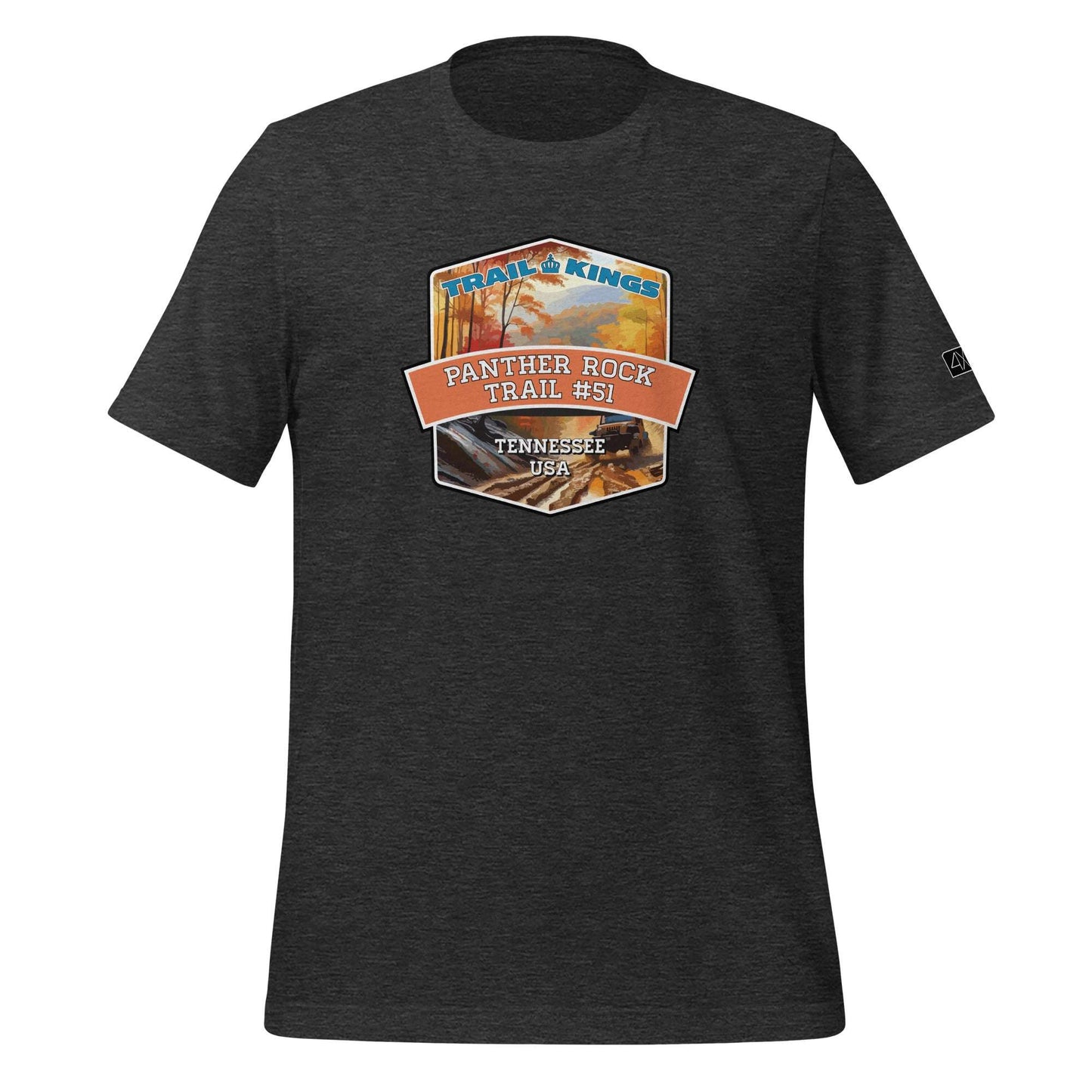 Trail Kings: Panther Rock Trail #51 - Unisex t-shirt  in  Dark Grey Heather / 3XL  -  4XOD