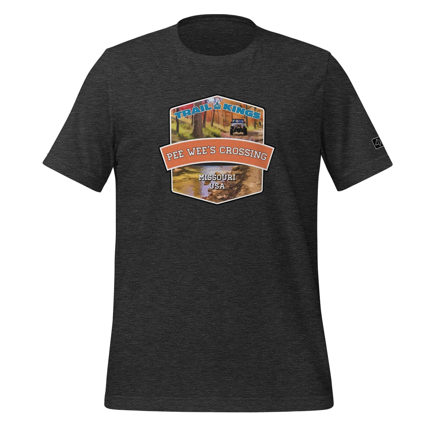 Trail Kings: Pee Wee's Crossing - Unisex t-shirt  in  Dark Grey Heather / 3XL  -  4XOD