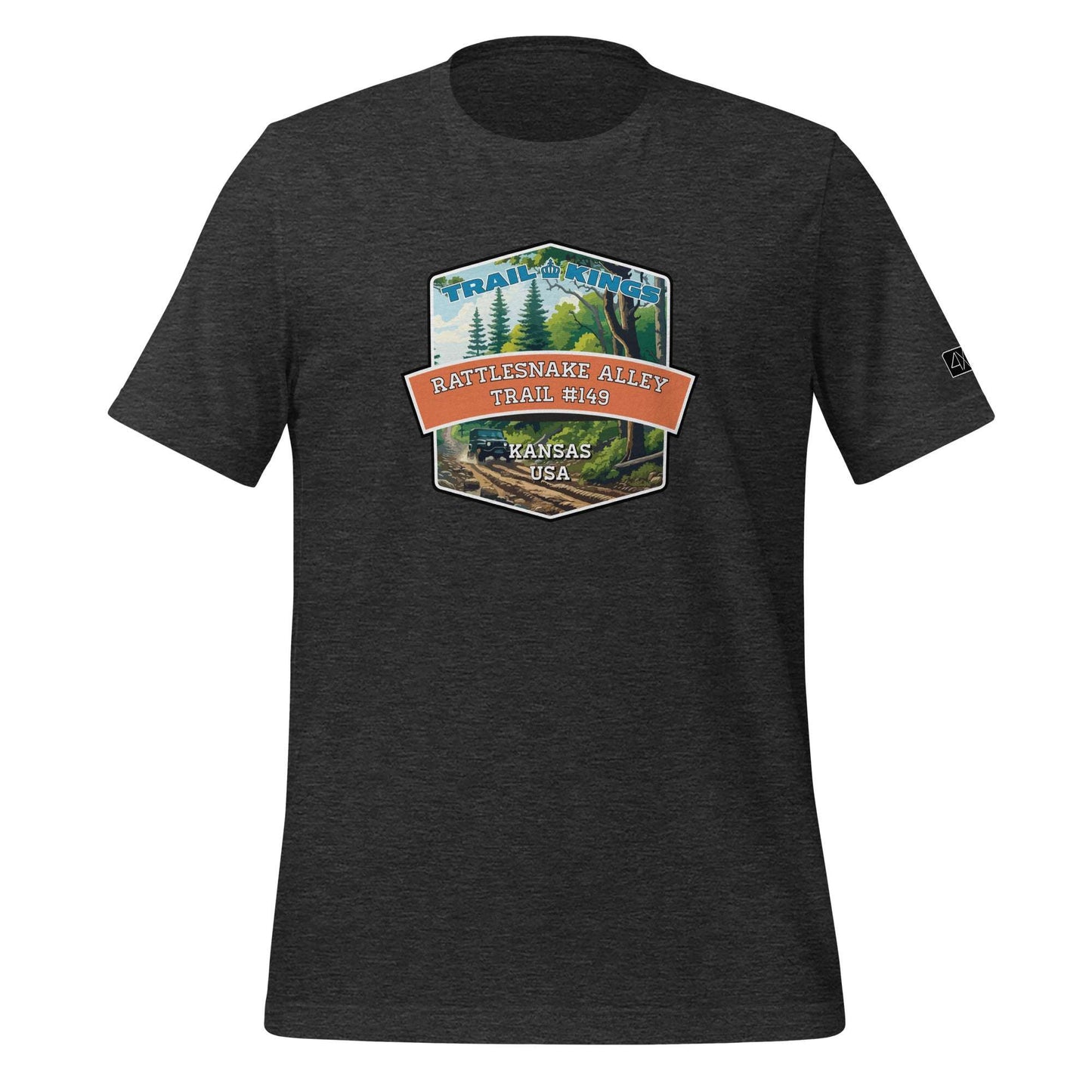 Trail Kings: Rattlesnake Alley Trail #149 - Unisex t-shirt  in  Dark Grey Heather / 3XL  -  4XOD