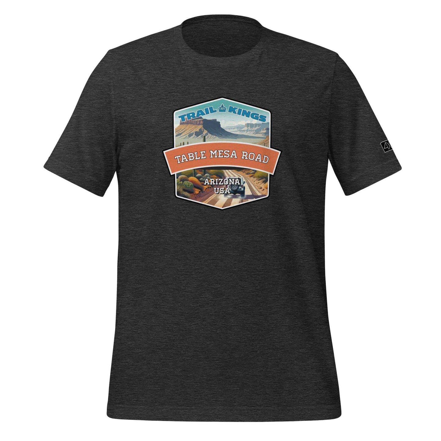 Trail Kings: Table Mesa Road - Unisex t-shirt  in  Dark Grey Heather / 3XL  -  4XOD